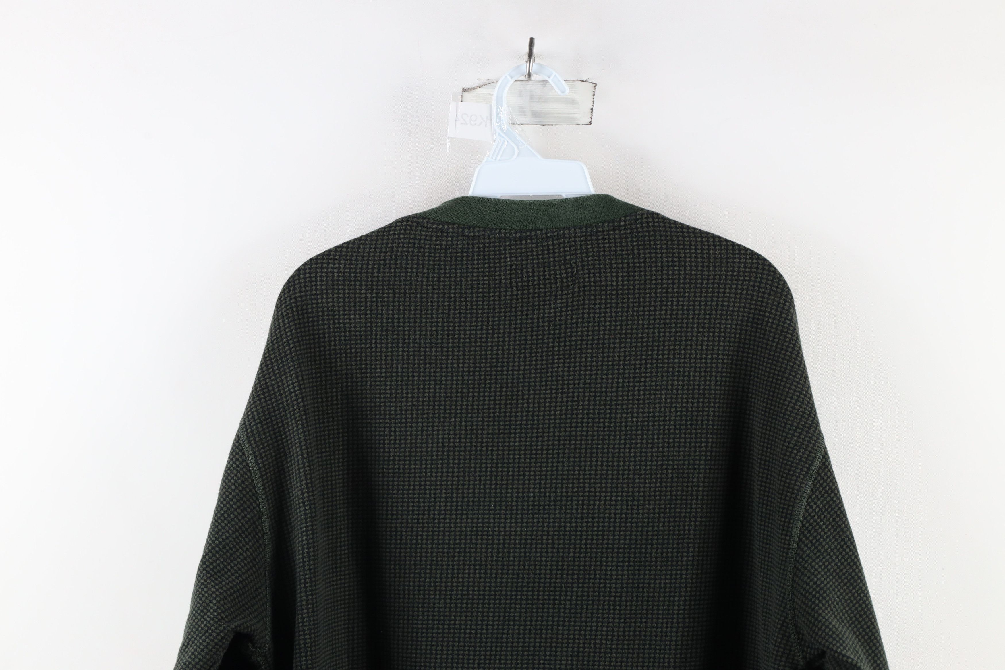 Vintage Vintage 90s Streetwear Thermal Waffle Knit Henley T-Shirt Size US L / EU 52-54 / 3 - 10 Thumbnail