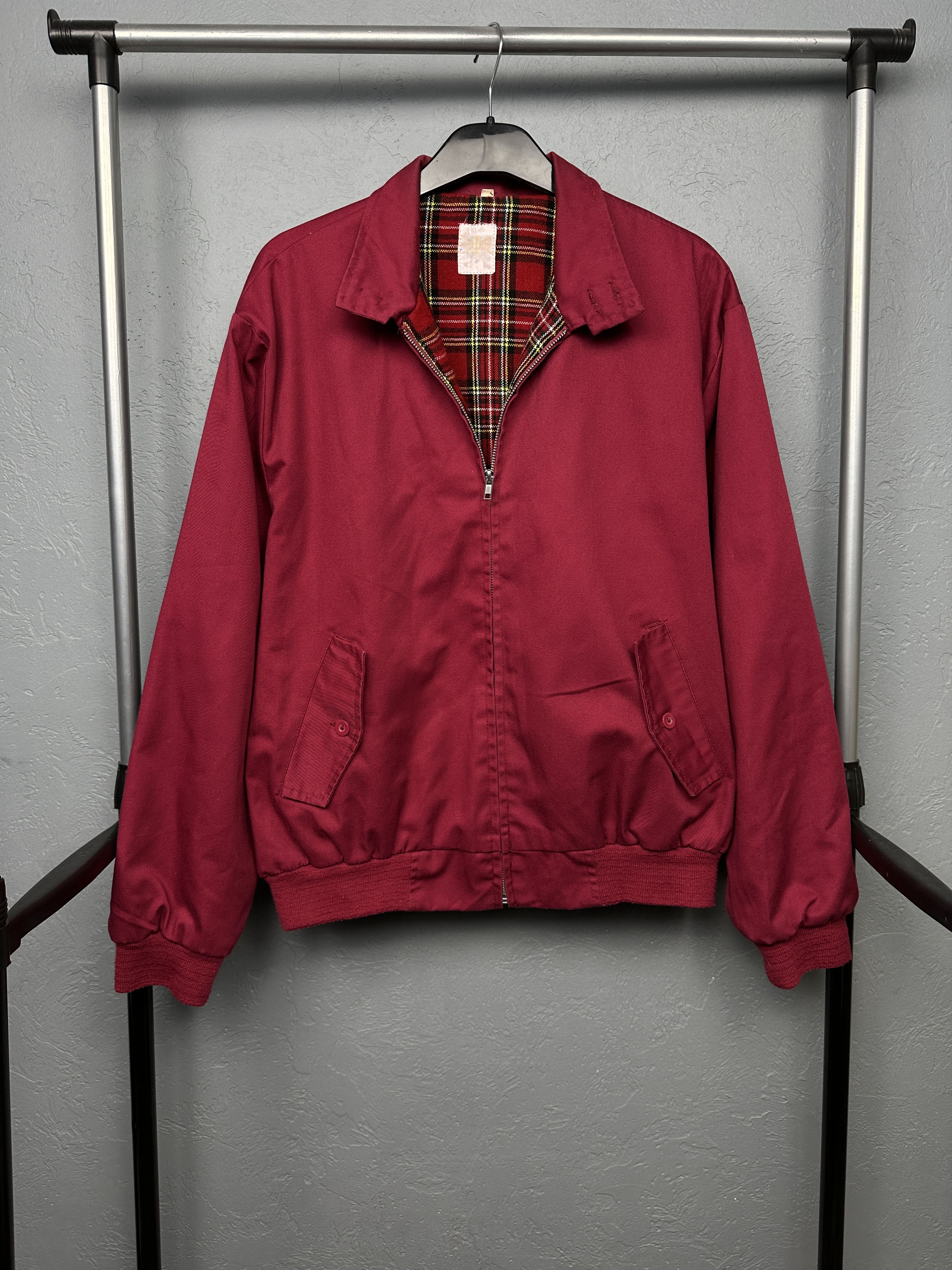 New England Outerwear Vintage England Plaid Lined Collared Bomber Jacket Size US L / EU 52-54 / 3 - 1 Thumbnail