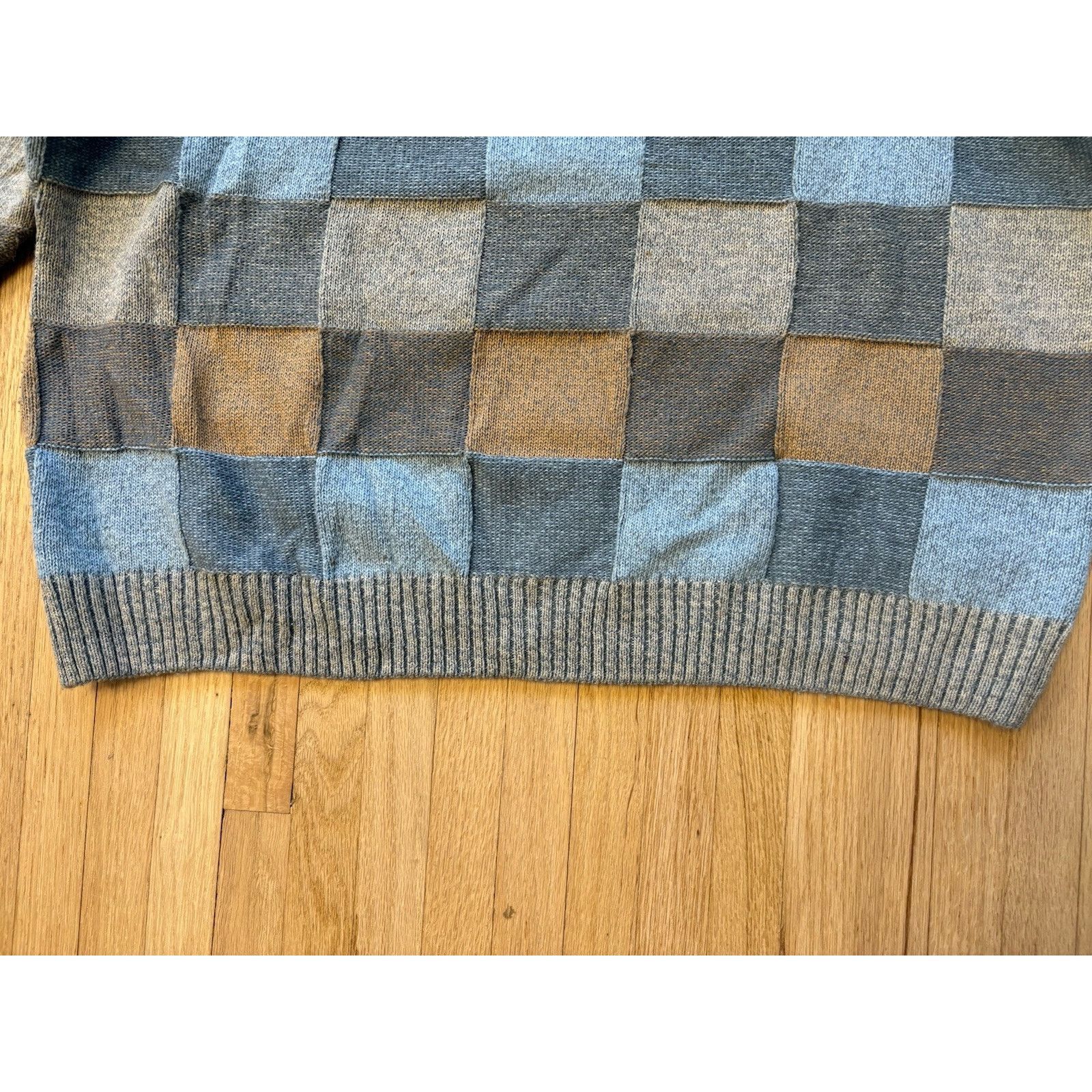 Norm Thompson Vtg 80s Knit Abstract Art Sweater Coogi Style Men's Size L Size US L / EU 52-54 / 3 - 4 Thumbnail