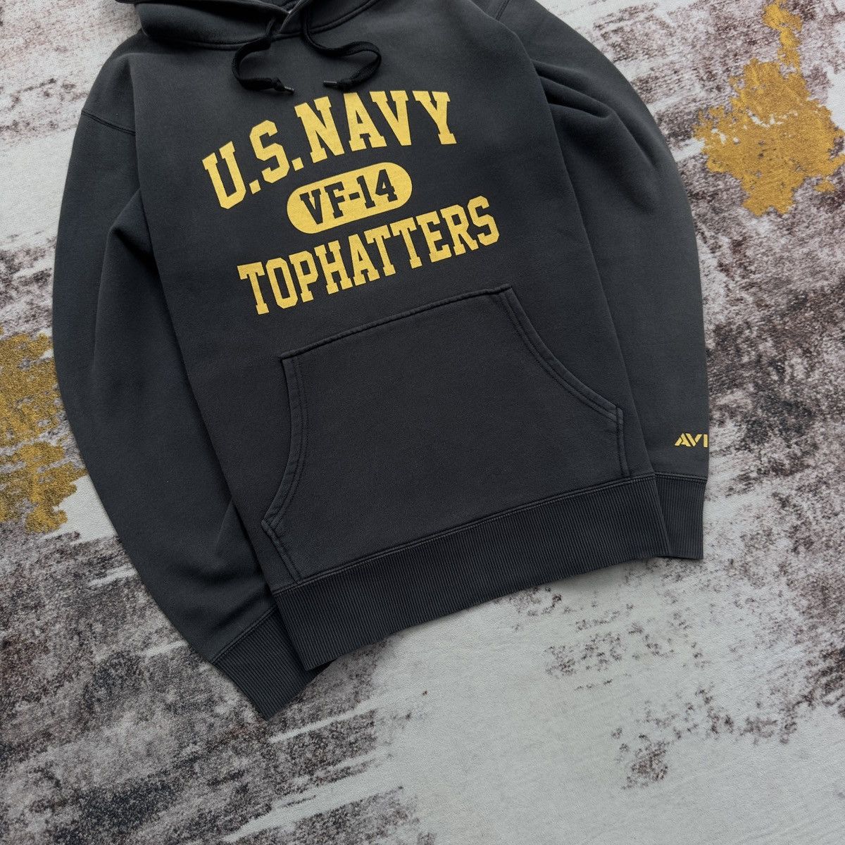 Avirex VINTAGE AVIREX US NAVY TOPHATTERS HOODIE RARE ARMY Size US XL / EU 56 / 4 - 4 Thumbnail