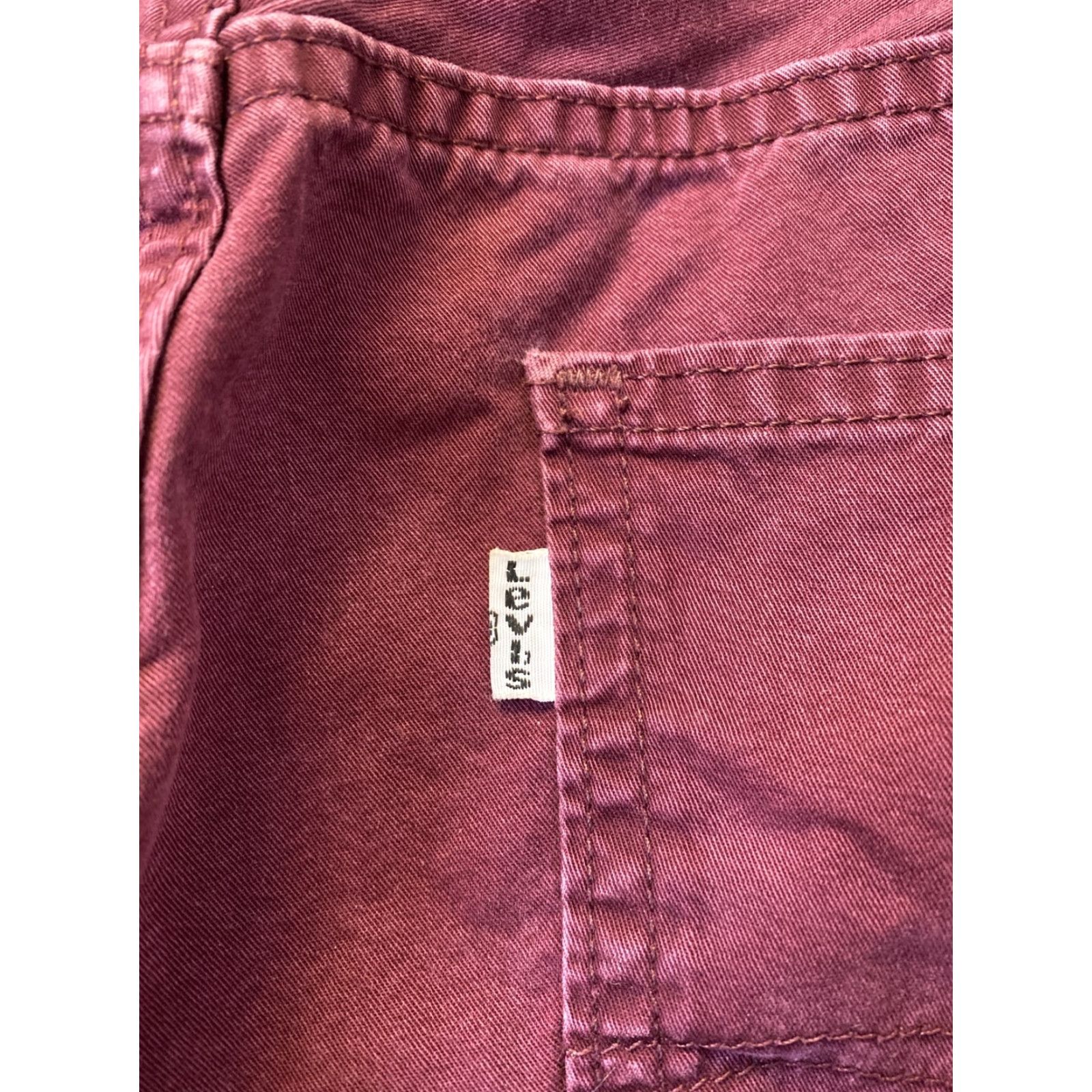 Levi's LEVI'S Chino Pants Mens Size 32x32 Red Cotton Slim Fit Straight Leg Size US 32 / EU 48 - 7 Thumbnail