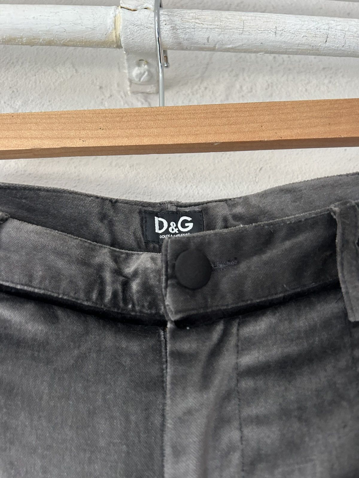 Dolce & Gabbana Moto-Inspired Velvet Pants with Quilted Knees - Size 50 Size US 34 / EU 50 - 5 Thumbnail