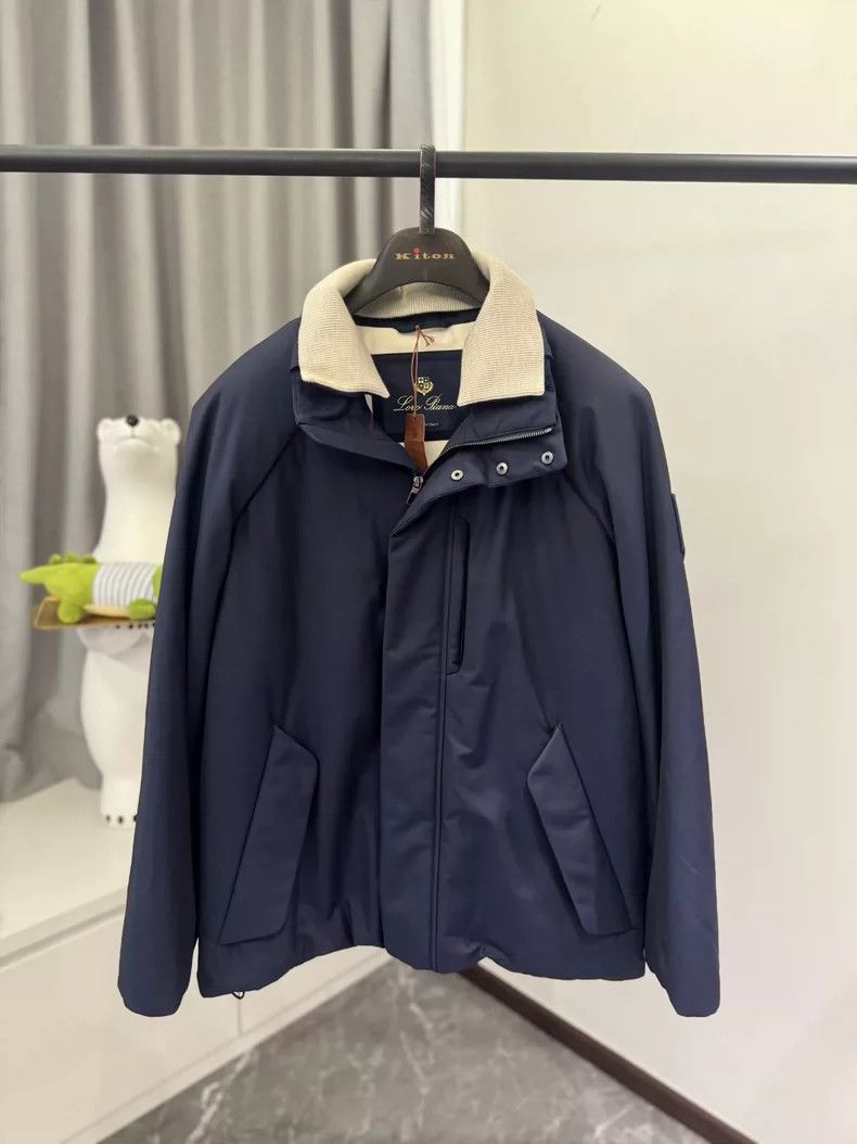 Loro Piana LORO PIANA Men's collarless casual jacket Size US XL / EU 56 / 4 - 1 Thumbnail