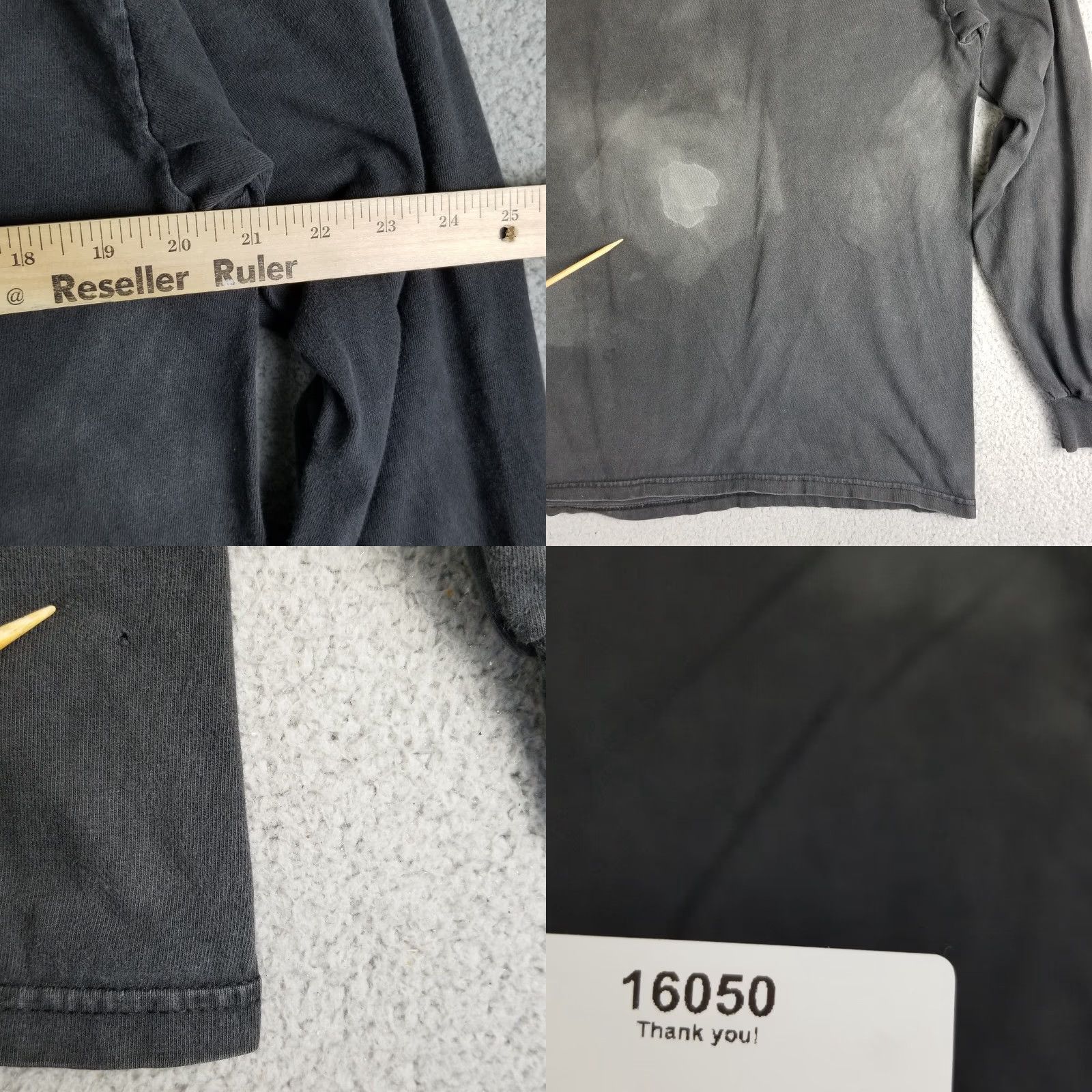Vintage VINTAGE Police US Navy Grunge Shirt Adult Large Long Sleeve Black 90s Military Mens Size US L / EU 52-54 / 3 - 8 Thumbnail