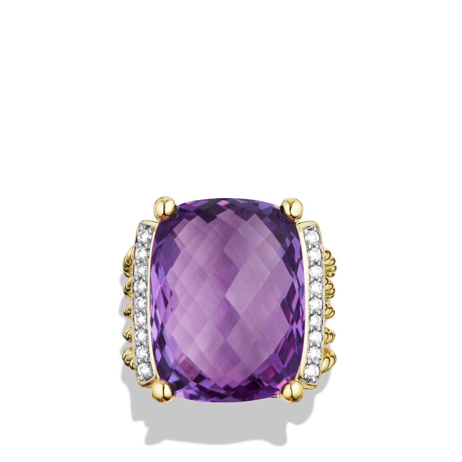 David Yurman o1s1wg111025 R17014D /Size 6 / Amethyst Ring in Golden Size ONE SIZE - 3 Thumbnail