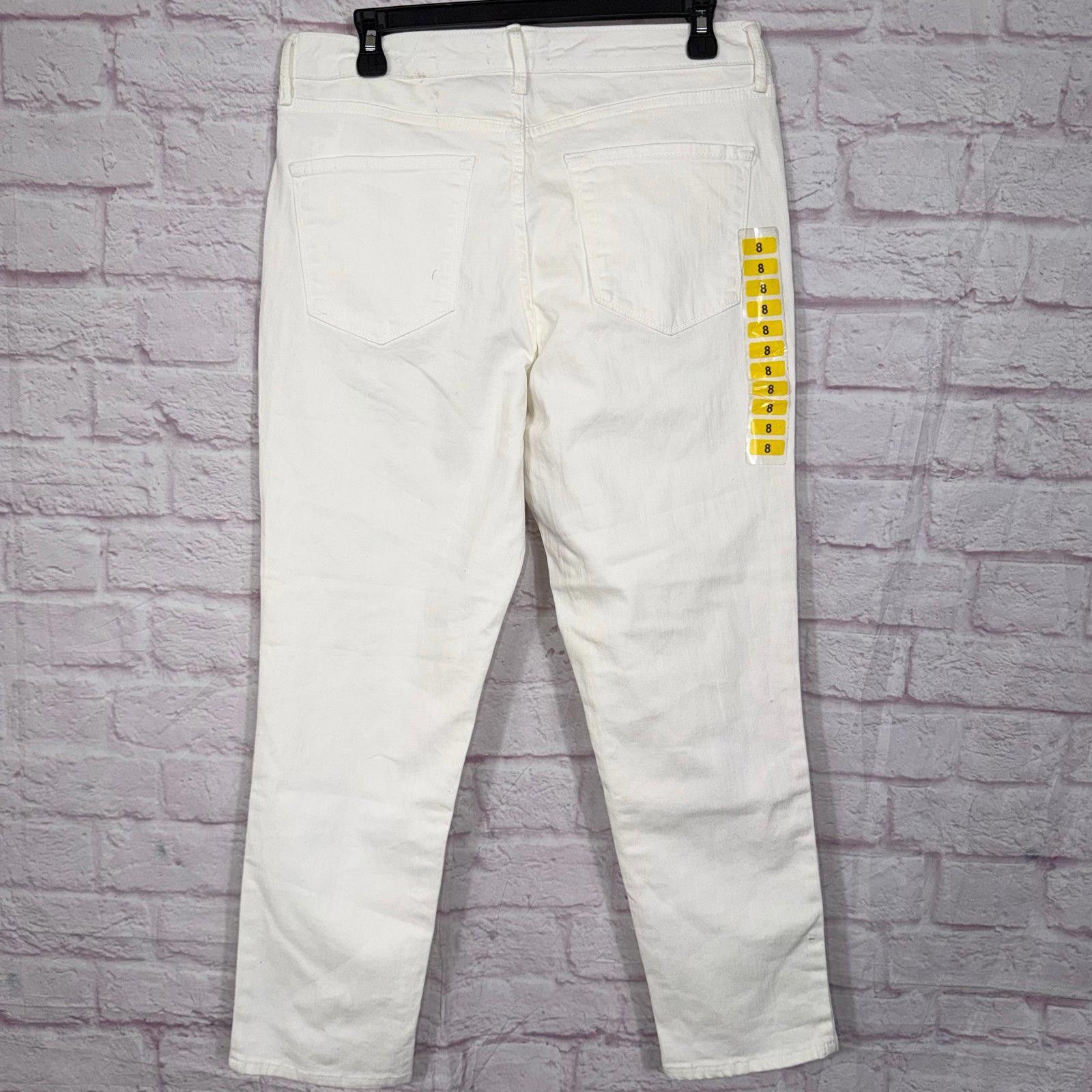 Nine West Nine West Women's White Gramercy Crop Jeans Size 8 NWT Size 30" / US 8 / IT 44 - 7 Thumbnail