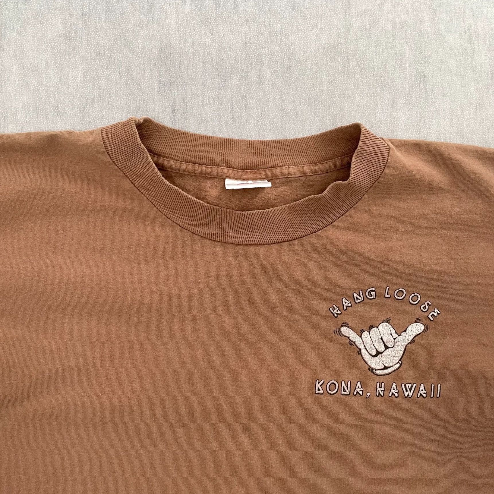Vintage VINTAGE Hang Loose Shirt Adult Large Brown Kona Hawaii Tourist Surf USA Made Men Size US XL / EU 56 / 4 - 3 Thumbnail