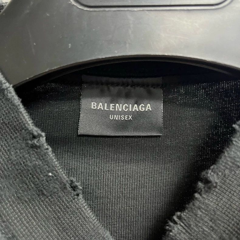 Balenciaga Balenciaga Black logo monogrammed crewneck short sleeve T-s Size US M / EU 48-50 / 2 - 2 Thumbnail