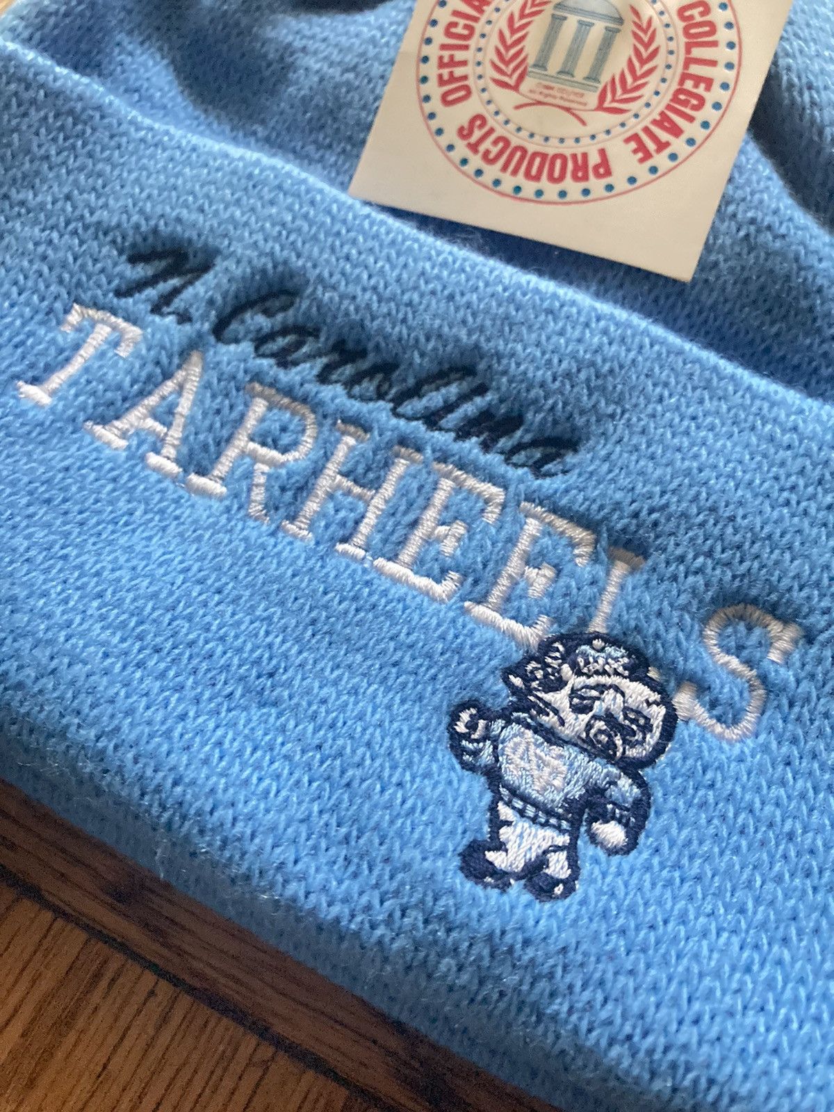 NCAA × Vintage University of North Carolina Tar Heels Beanie Hat 90s VTG Size ONE SIZE - 2 Thumbnail