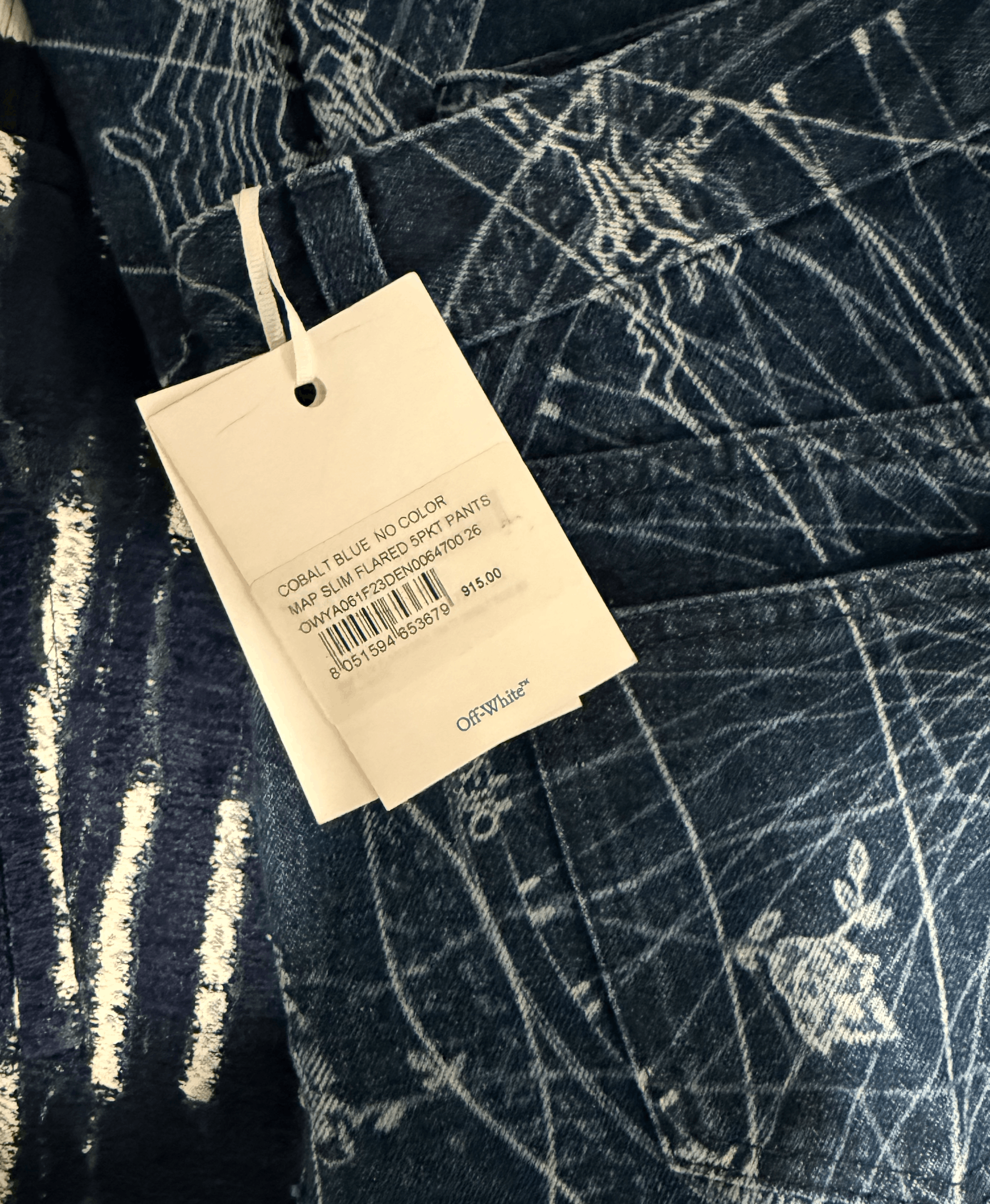 Off-White Off-White MAP Slim Flared 5-Pocket Pants - Cobalt Blue Size 26" / US 2 / IT 38 - 6 Thumbnail