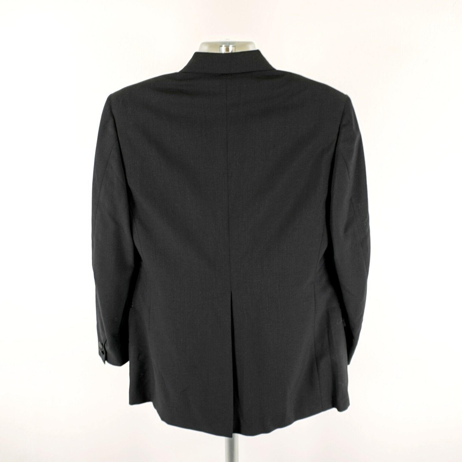 Saks Fifth Avenue Lord West Saks Fifth Ave Black Wool 1 Felt Button Tuxedo Jac Size 38R - 7 Thumbnail