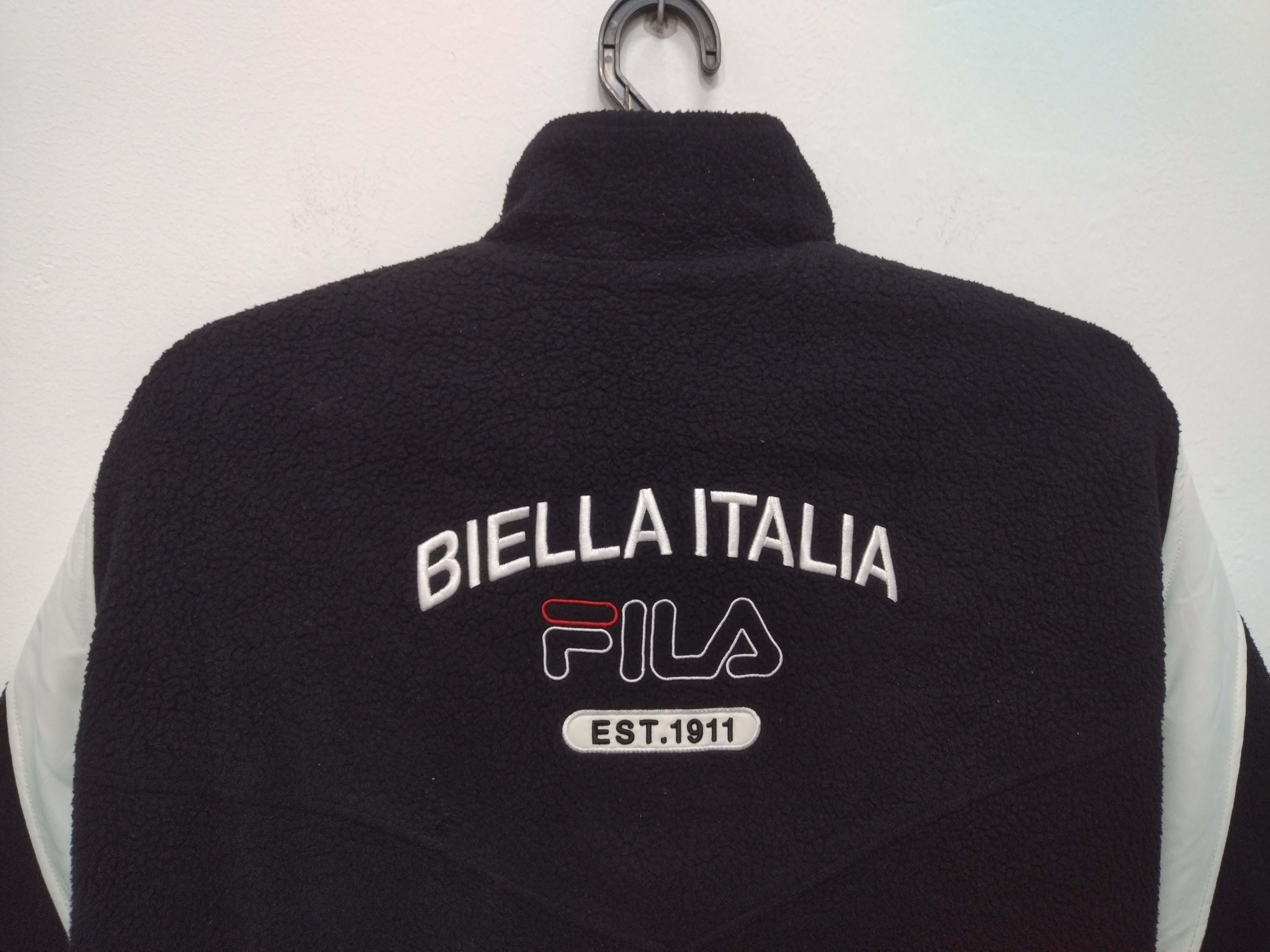 Fila REVERSIBLE💥 Fila biella italia Bomber Fleece & nylon Size US S / EU 44-46 / 1 - 8 Thumbnail