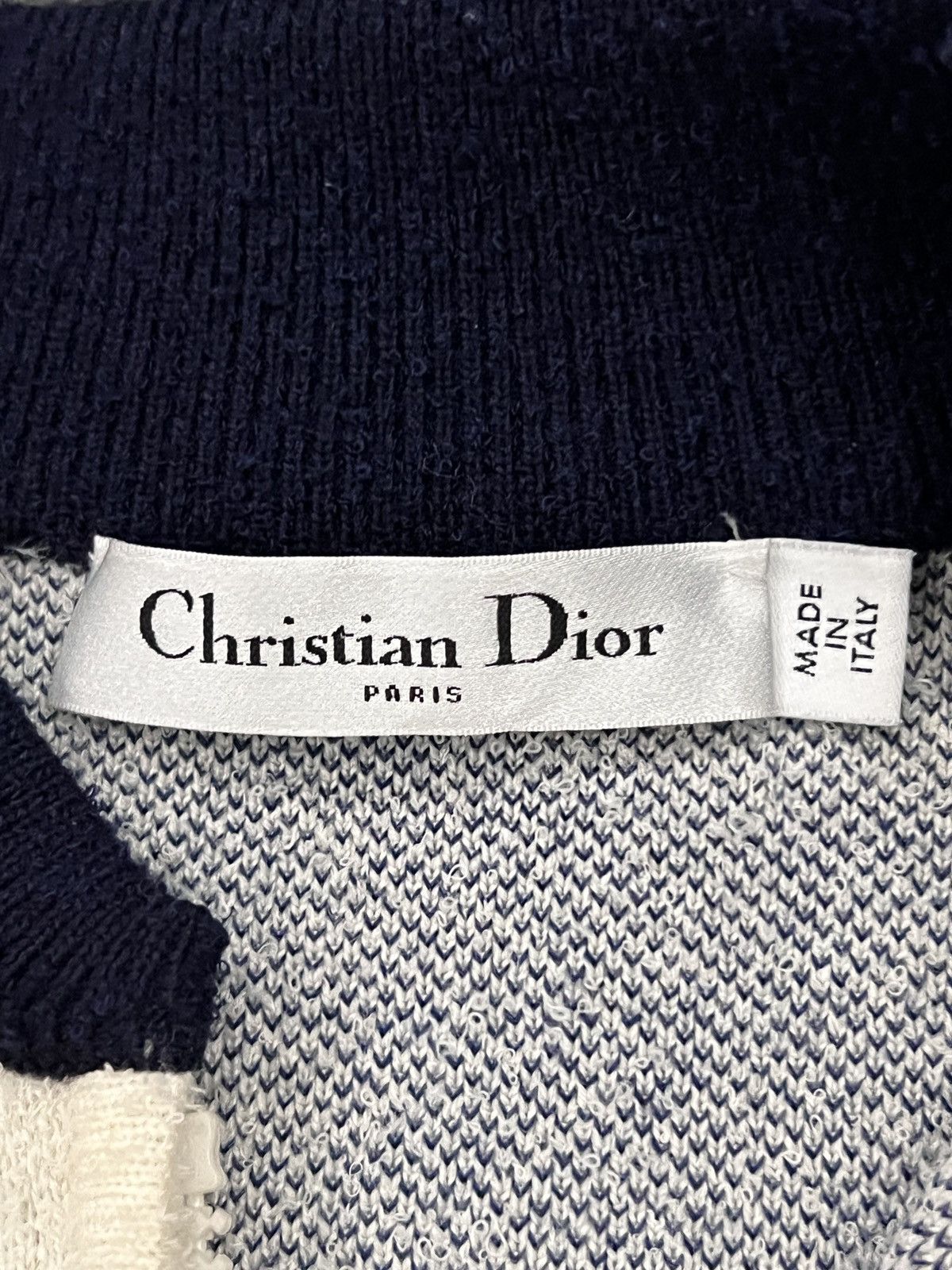 Dior Christian Dior "I Love Paris" Wool Knit Baseball Jacket Size US XS / EU 42 / 0 - 12 Thumbnail