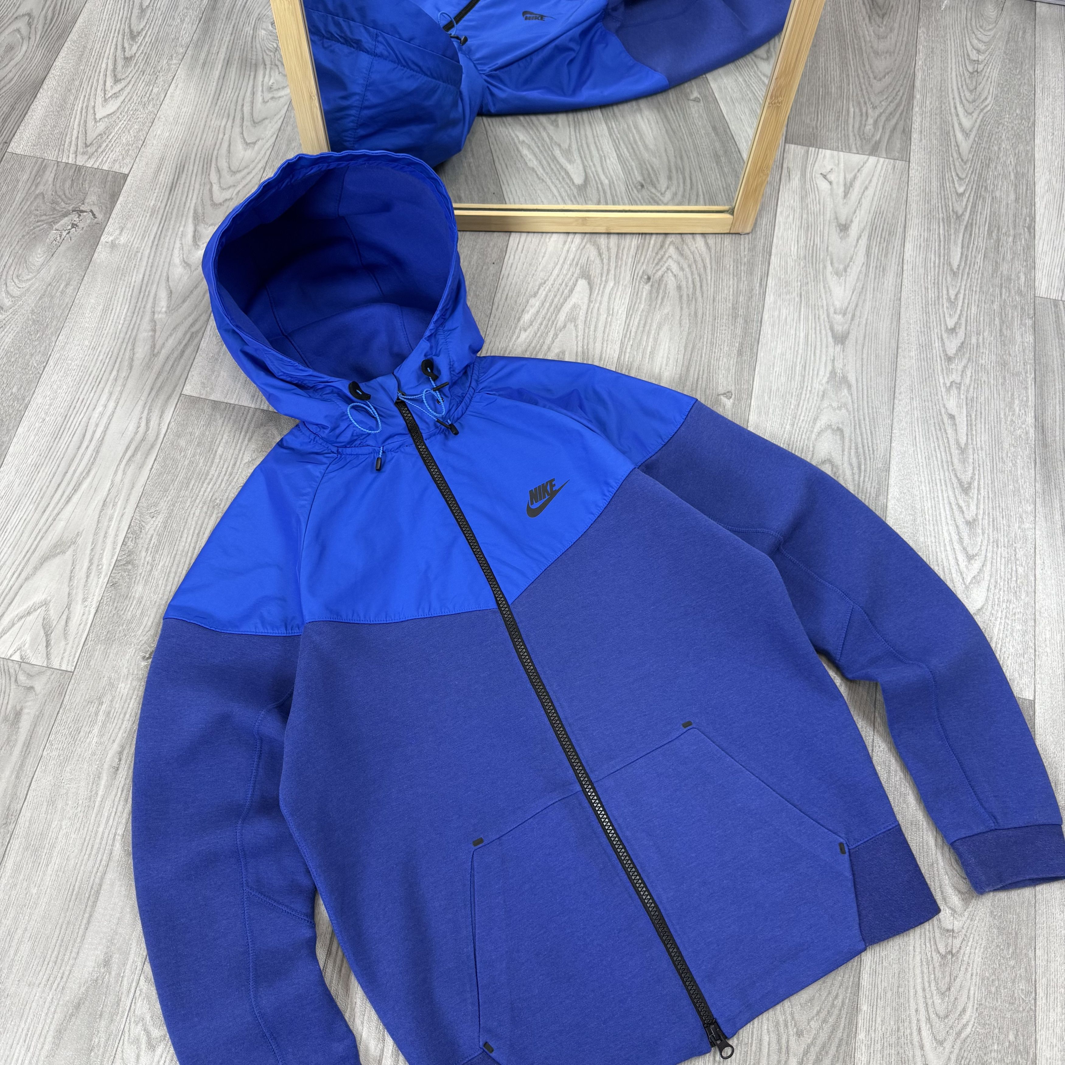 Nike Nike Tech Fleece Blue Zip Hoodie Hooded Track Jacket Size US S / EU 44-46 / 1 - 8 Thumbnail