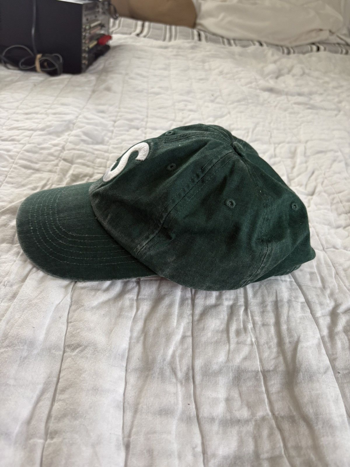 Supreme Supreme - Overdyed Green S logo cap Size ONE SIZE - 4 Thumbnail
