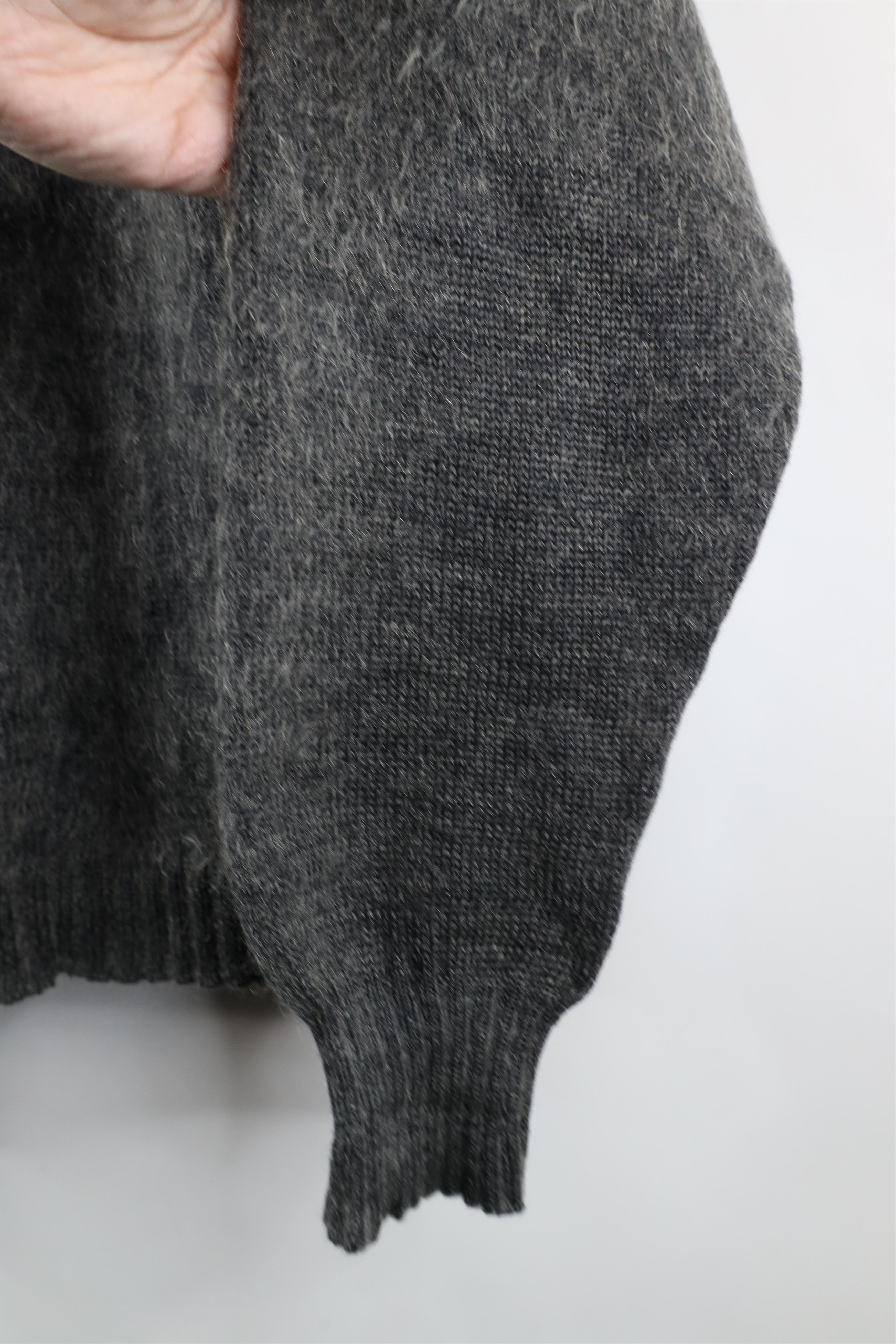 Vintage Vintage 40s 50s Streetwear Wool Shag Knit Sweater Gray Size US S / EU 44-46 / 1 - 5 Thumbnail