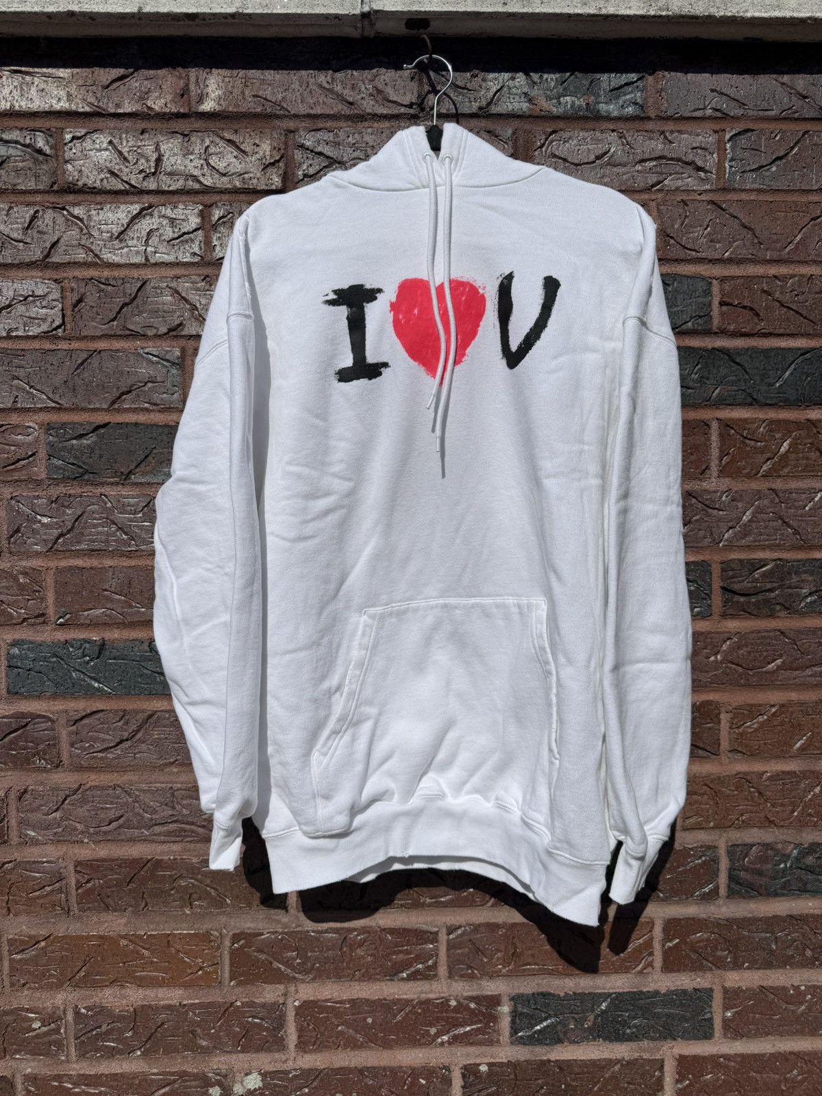 Balenciaga Balenciaga Distressed Valentine’s Day I Heart You Hoodie Size US XL / EU 56 / 4 - 1 Thumbnail
