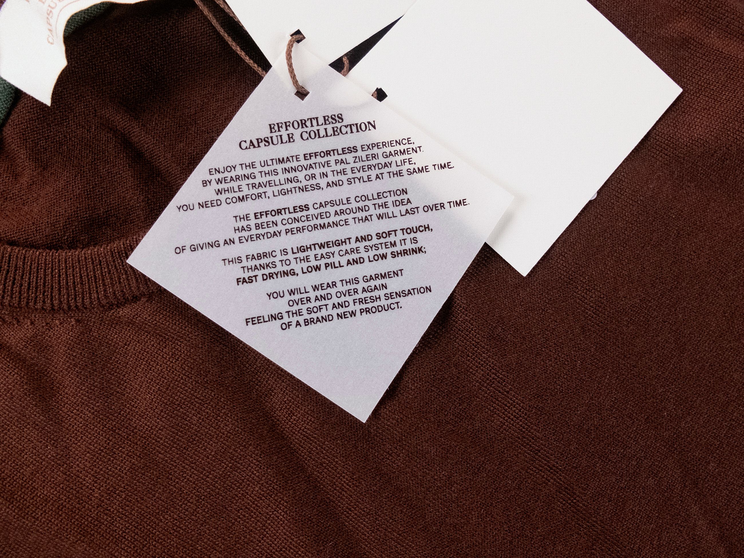 Pal Zileri PAL ZILERI brown wool crewneck sweater Size 50 IT / Large Size US L / EU 52-54 / 3 - 3 Thumbnail