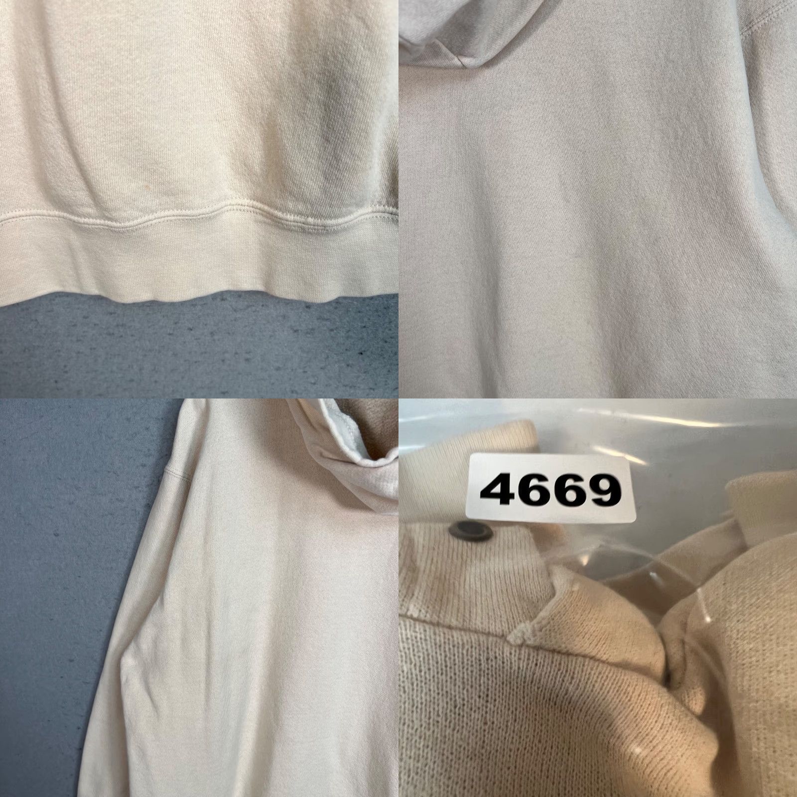 Nike Nike Hoodie Mens Large Pullover Ivory White Tonal Center Swoosh Sweatshirt Sportswear Fleece Crew Neck Hooded Size US L / EU 52-54 / 3 - 9 Thumbnail