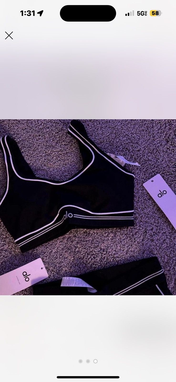 Alo Alo Black Yoga Set Size 30" / US 8 / IT 44 - 3 Thumbnail