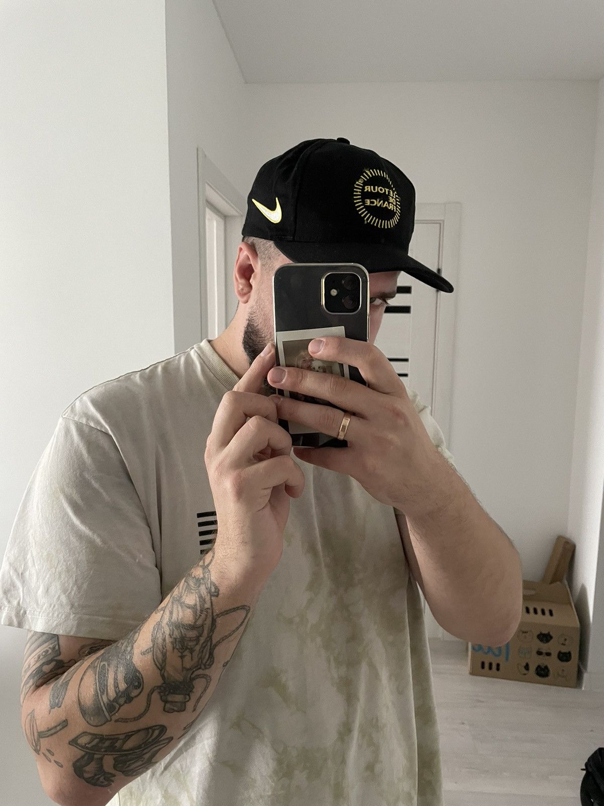 Nike × Vintage Vintage 90s Nike Letour De France Cap Size ONE SIZE - 2 Thumbnail