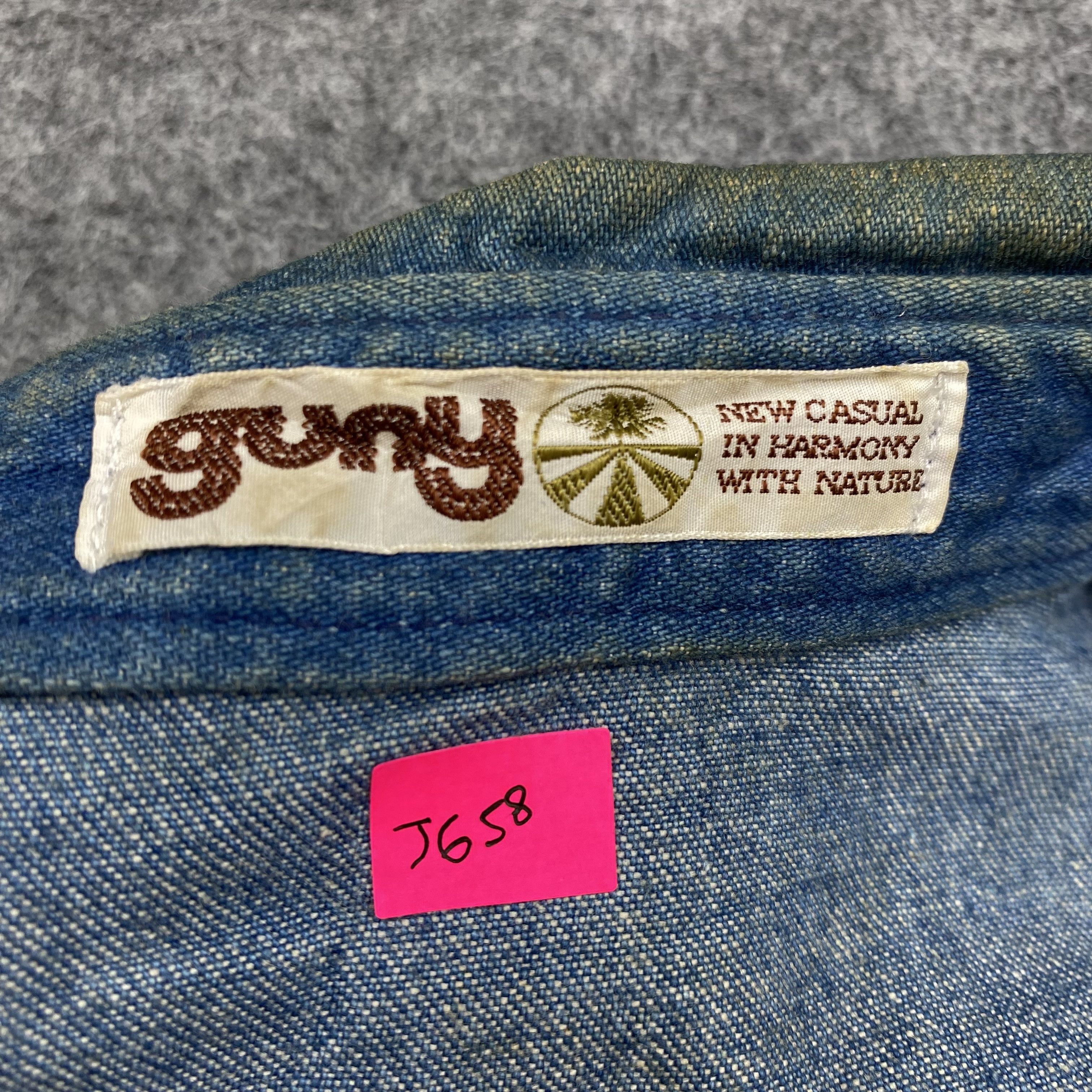 Vintage Vintage 70s GUNY Japan Denim Safari Jacket-J658 Size US S / EU 44-46 / 1 - 15 Thumbnail