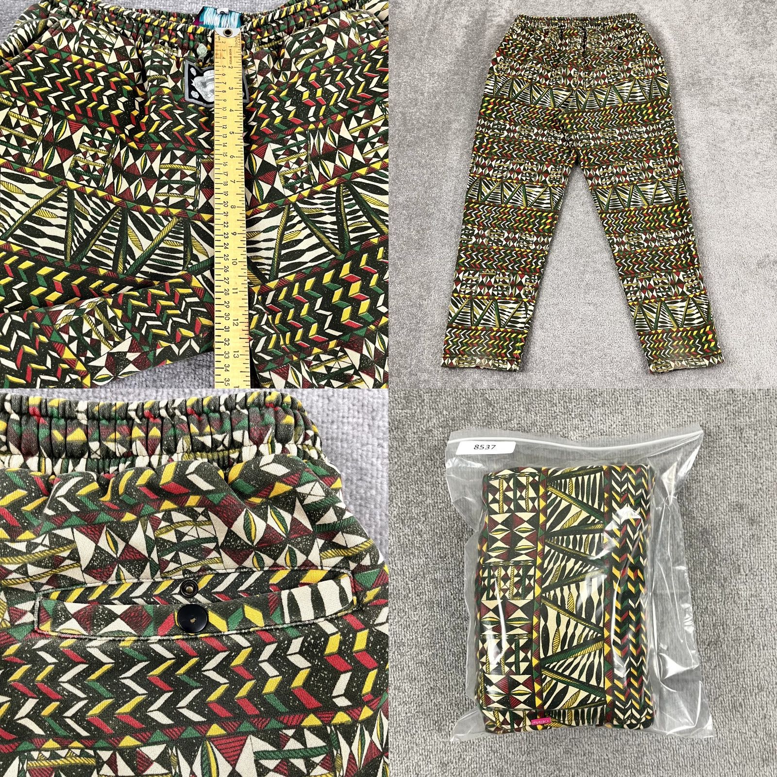 Vintage MISHKA Sweatpants Mens Large x 28" MNWKA Geometric Lounge Streetwear All Over Size US 33 - 8 Thumbnail