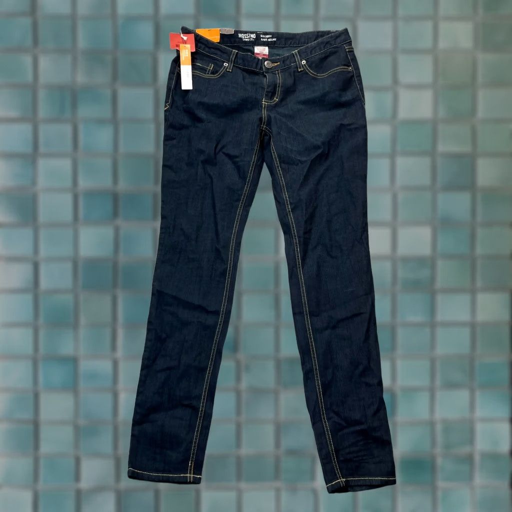 Mossimo Mossimo Jeans Womens Slim Skinny Low Rise Blue Denim Cotton Spandex 5-Pocket 31in Inseam Classic City Size 36" / US 14 / IT 50 - 1 Thumbnail