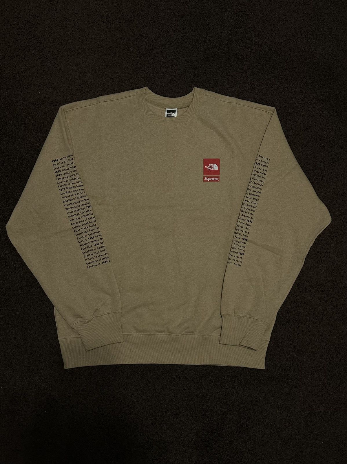 Supreme × The North Face Supreme The North Face Crewneck Khaki (Size Small) Size US S / EU 44-46 / 1 - 1 Thumbnail