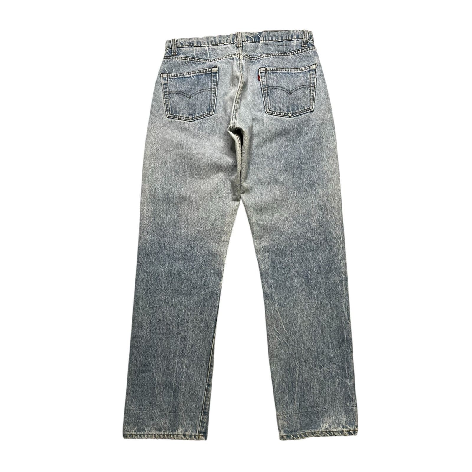 Levi's Vintage 80s Levis 501 Jeans Mens 32x30 Blue Denim distress Size US 32 / EU 48 - 13 Thumbnail