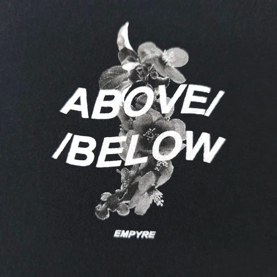 Empyre Empyre Above Below T Shirt Mens Black Floral Flowers Streetwear Crew Neck Short Sleeve M size Regular Cotton Embroidered Art Tee Vintage: No 2010-2019 Size US M / EU 48-50 / 2 - 3 Thumbnail