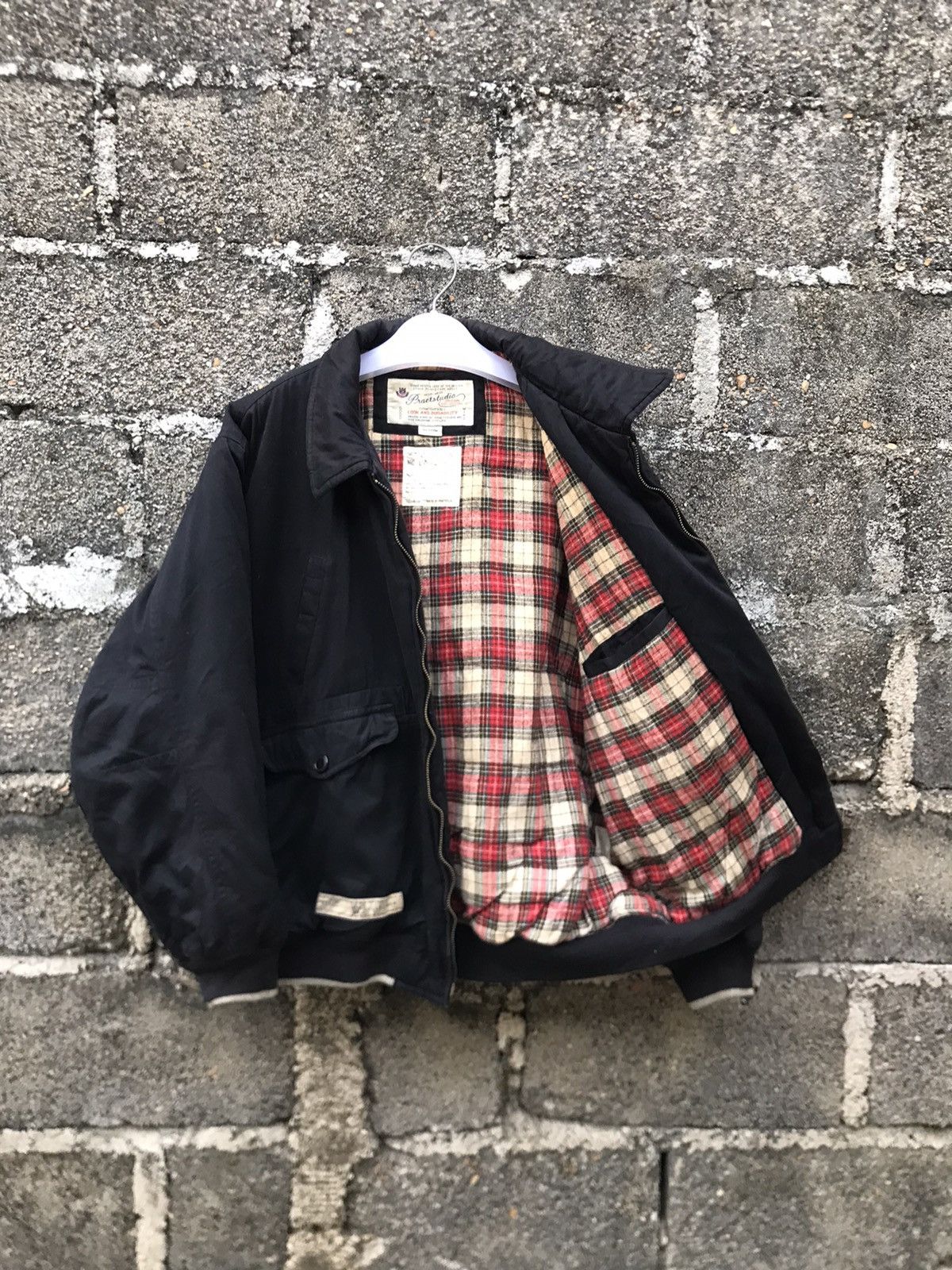 Japanese Brand ⚡️Vintage Practstudio Distressted Bomber Jacket Size US M / EU 48-50 / 2 - 10 Thumbnail