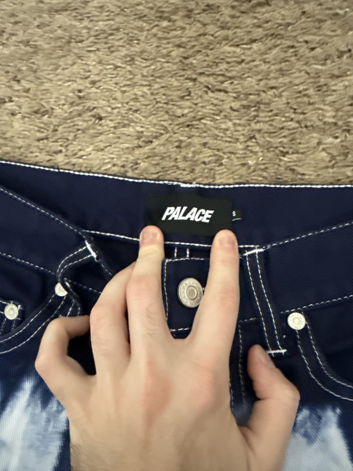 Palace Palace 1 Truth Shorts Navy (LARGE) | Grailed