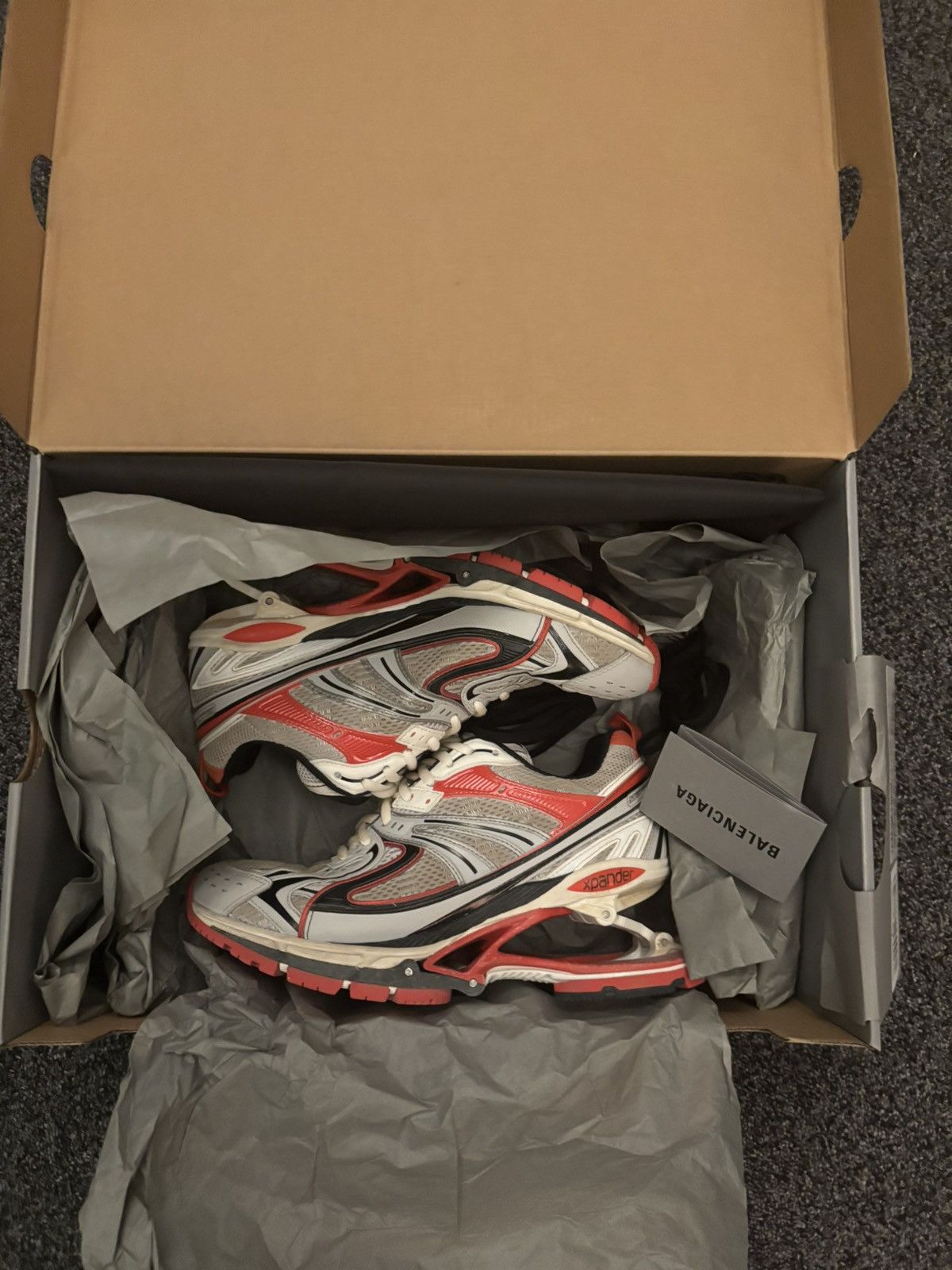 Balenciaga Balenciaga X-Pander Tricolor White/Red/Black Size US 7.5 / IT 37.5 - 1 Thumbnail