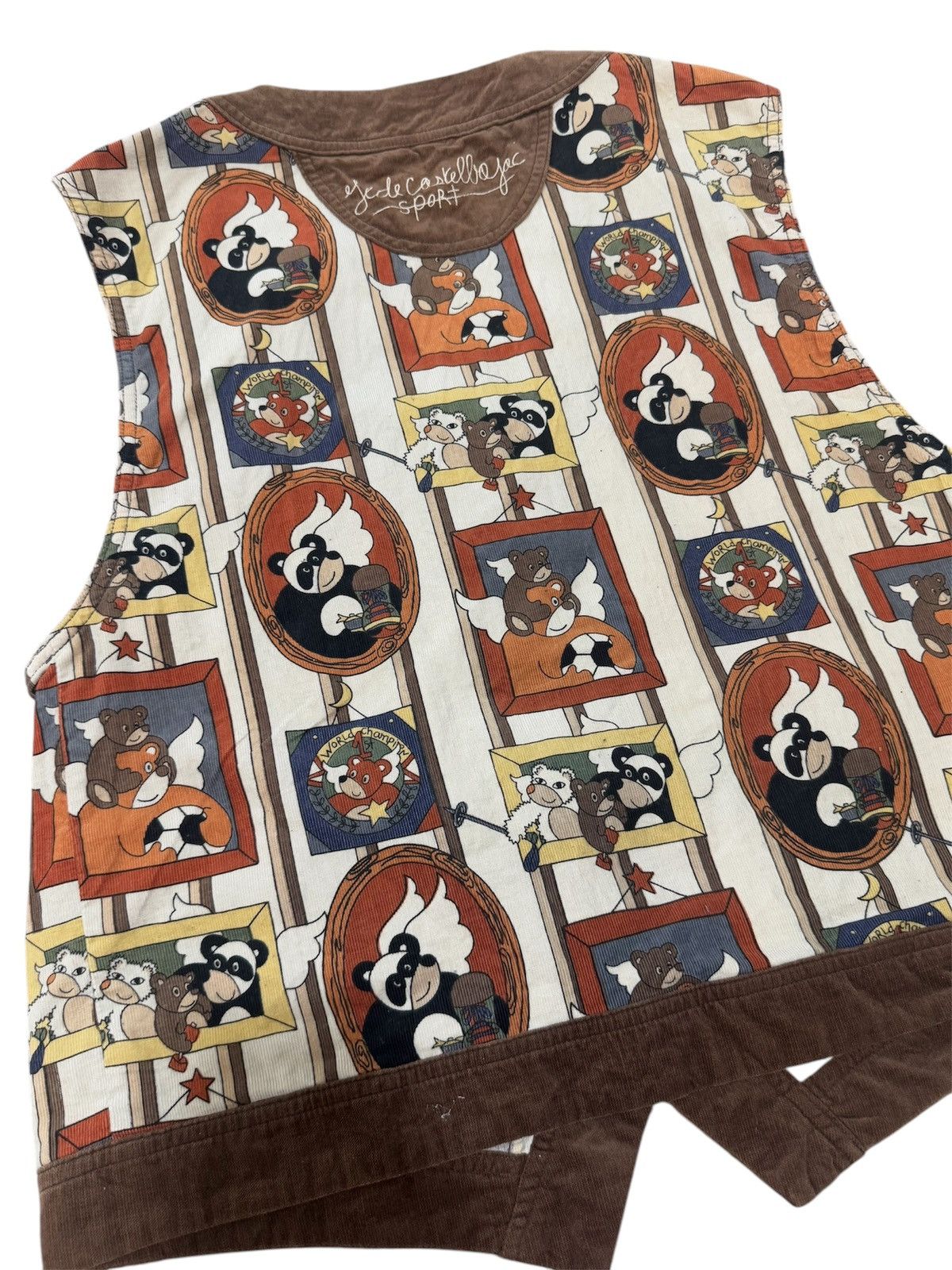 Jean Charles De Castelbajac × Vintage Vintage Jean Charles de Castelbajac Sport Cartoon Vest Size US M / EU 48-50 / 2 - 5 Thumbnail