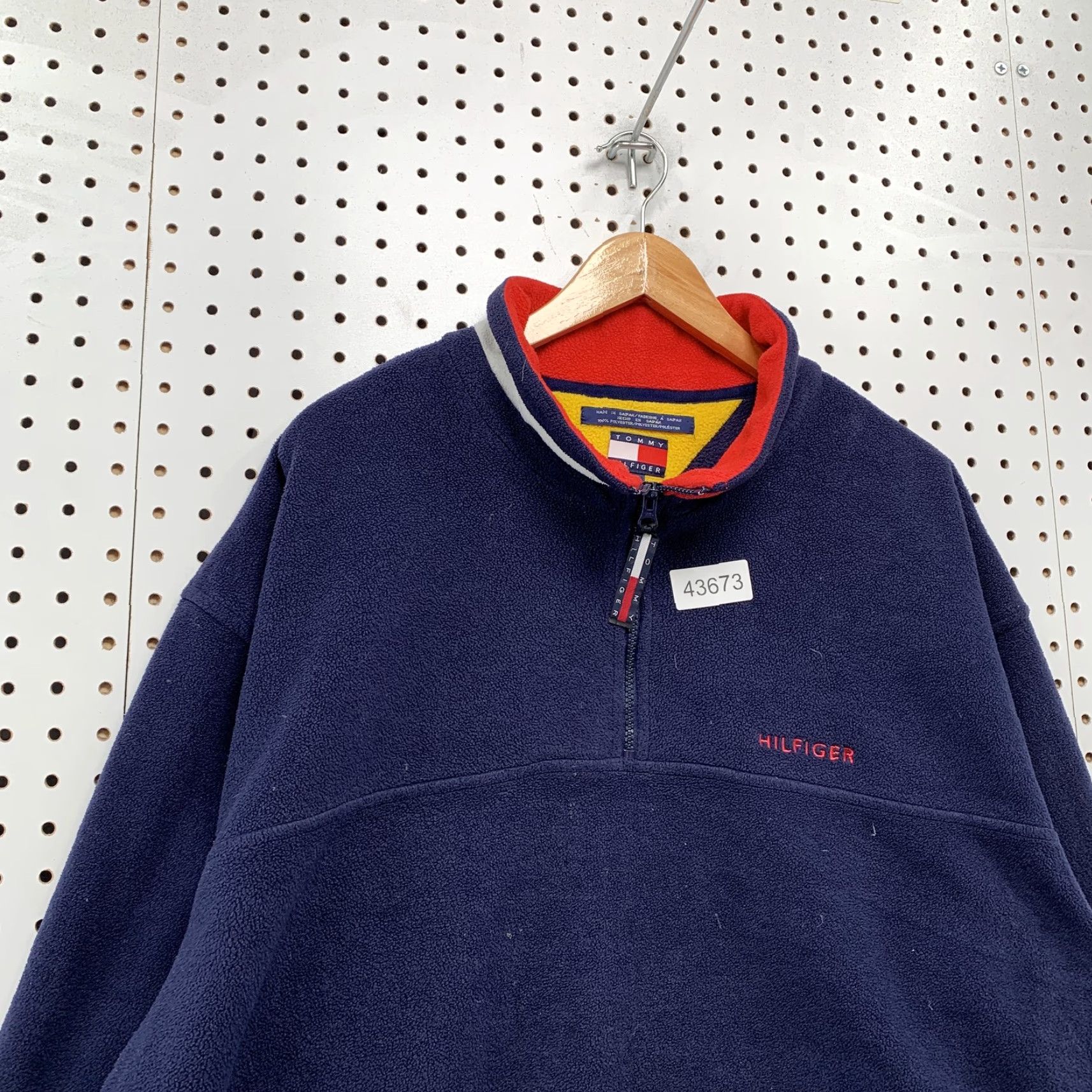 Tommy Hilfiger Vintage Tommy Hilfiger Sweatshirt 2XL Navy Blue Mock Neck Pullover Fleece Mens Size US XXL / EU 58 / 5 - 6 Thumbnail