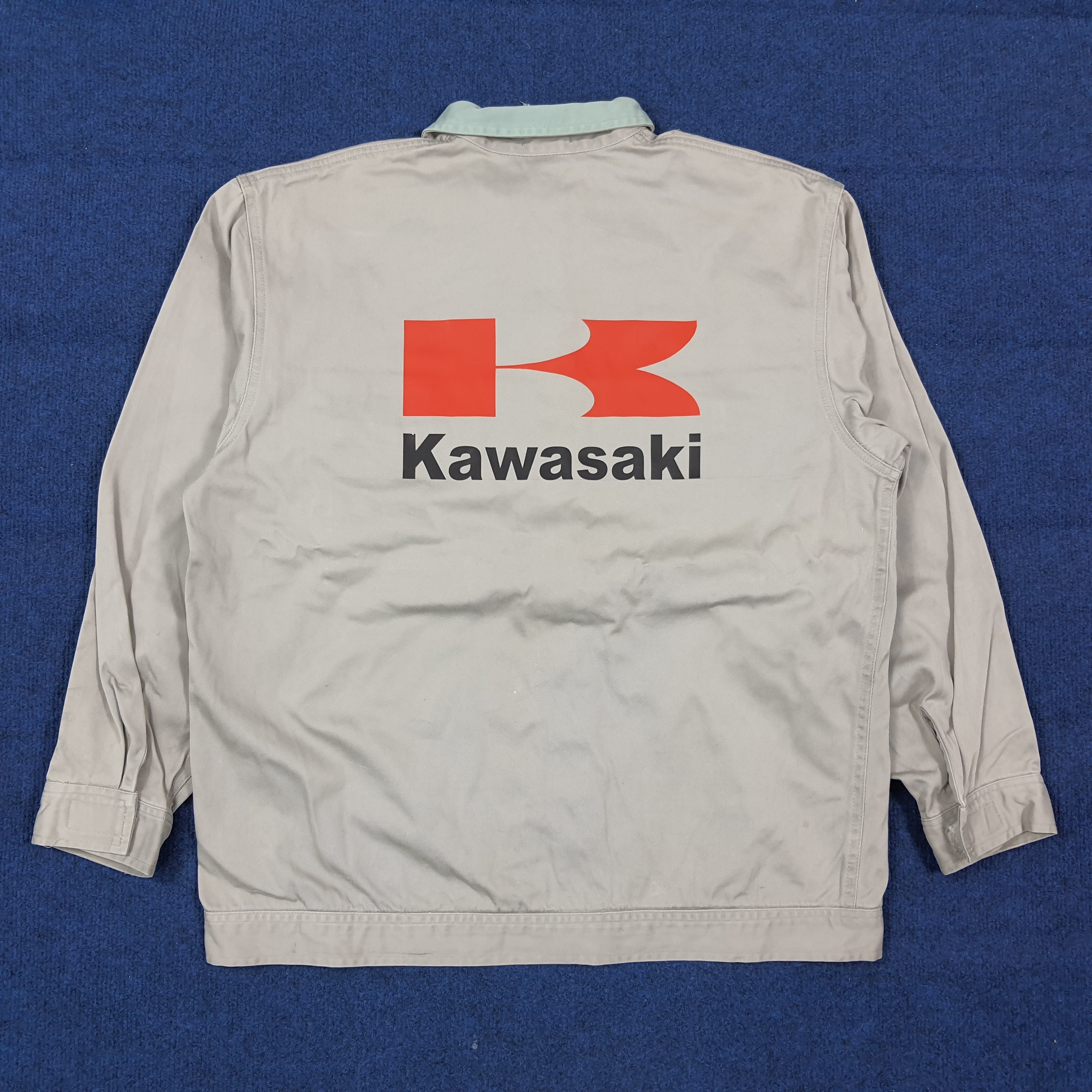 Japanese Brand Vintage KAWASAKI Japanese Brand Racing Jacket C279N20 Size US L / EU 52-54 / 3 - 1 Thumbnail