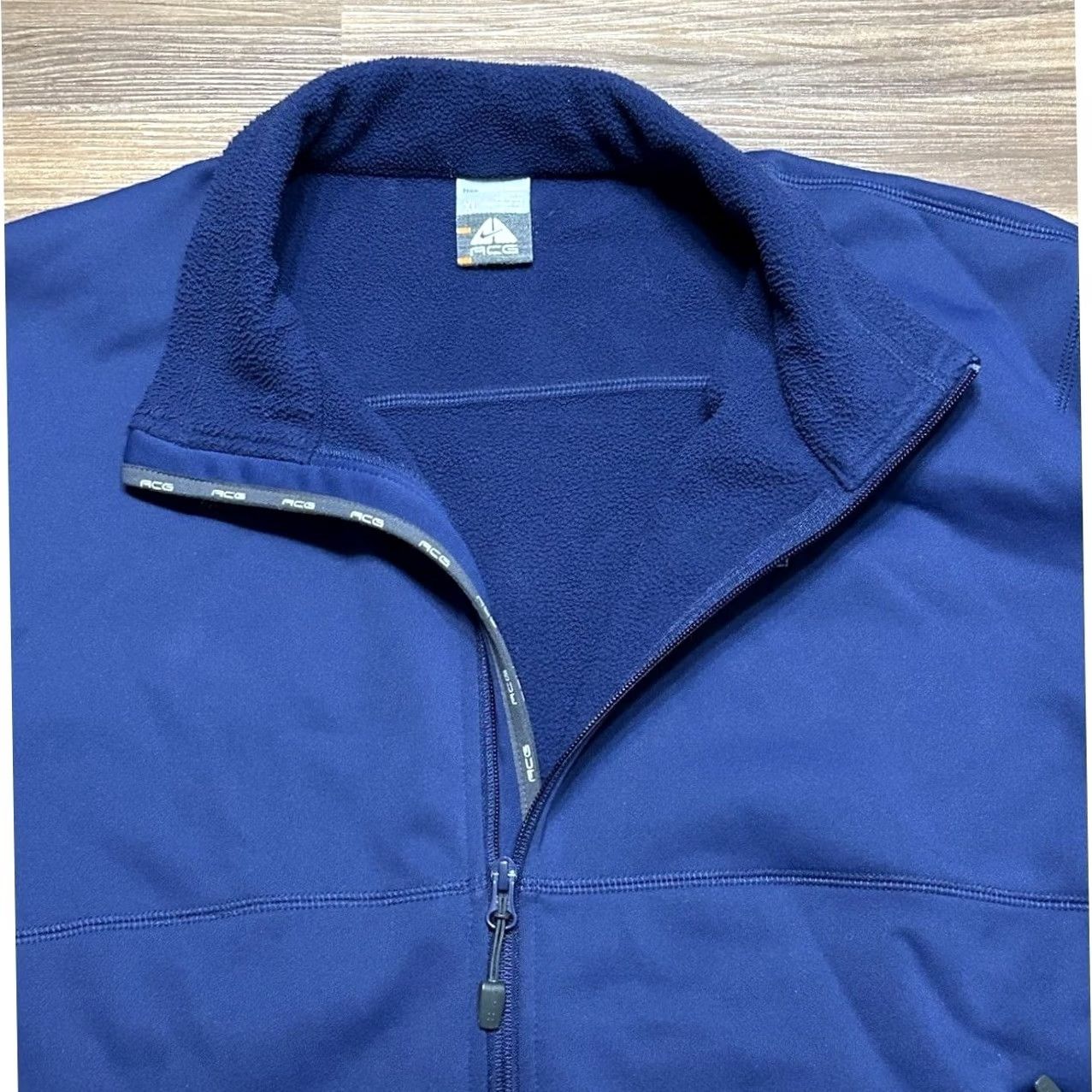 Nike ACG Vintage Nike ACG Therma-Fit Fleece Jacket Navy Blue Men's Sz XL Full Zip Size US XL / EU 56 / 4 - 5 Thumbnail