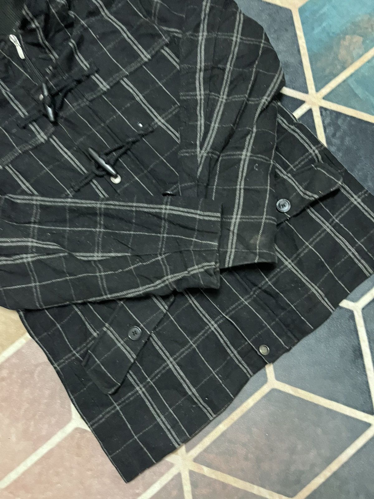 Le Grande Bleu (L.G.B.) 💥Vintage 90s Japanese Brand PUNK ANARCHY Wool Jackets Size US L / EU 52-54 / 3 - 4 Thumbnail
