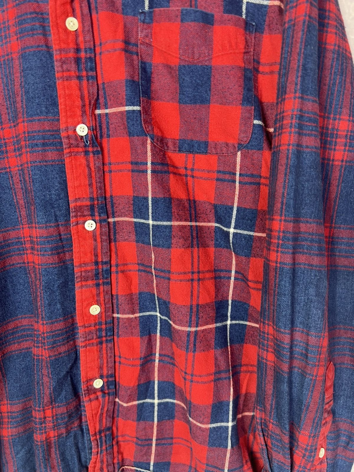 Beams Japan Beams Japan Tartan Pattern Patchwork Flannel Shirt Size US L / EU 52-54 / 3 - 5 Thumbnail