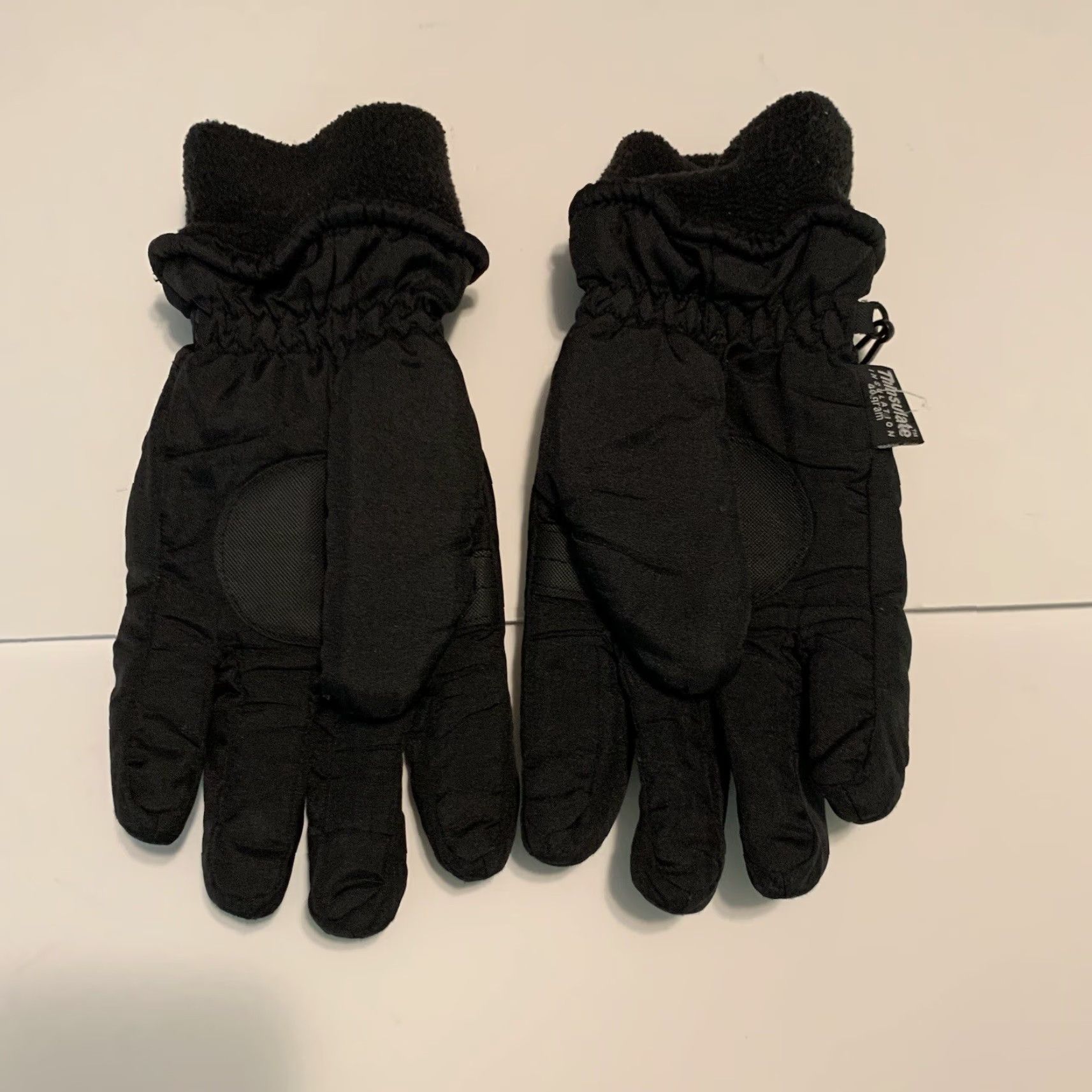 Vintage Thinsulate Insulation 40 Gram Men Winter Gloves Medium Black Size ONE SIZE - 8 Thumbnail
