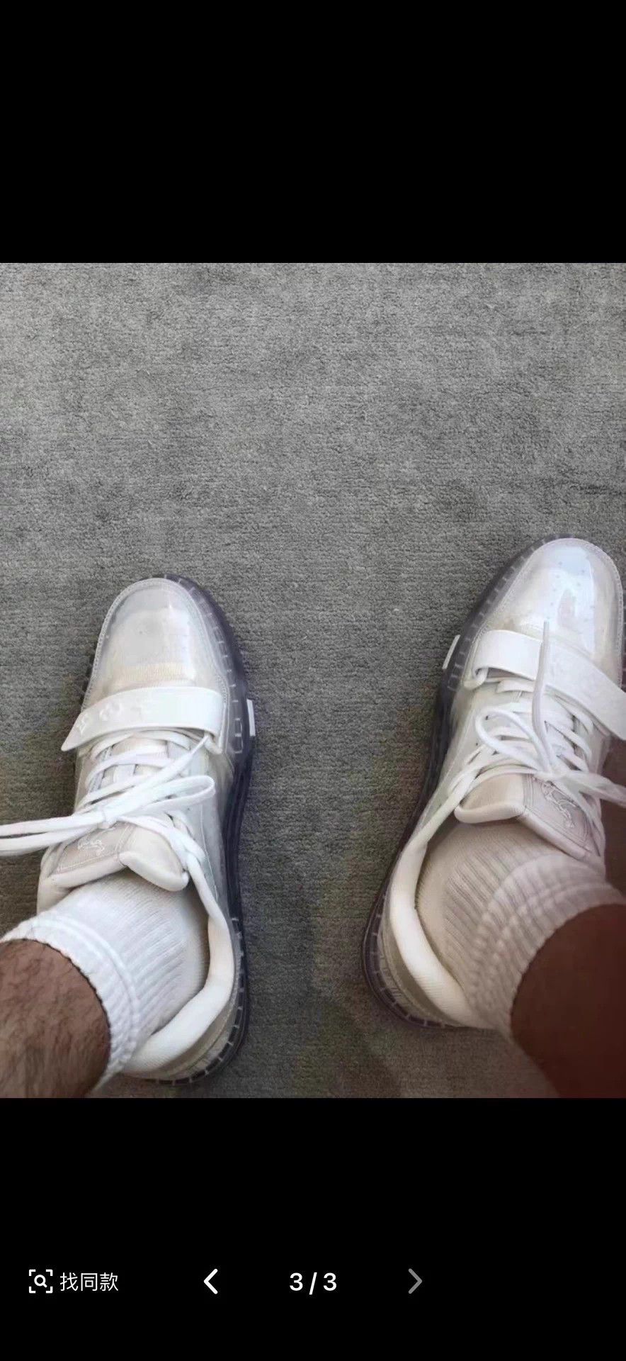 Louis Vuitton LOUIS VUITTON Trainer Clear Logo White 42 Size US 9 / EU 42 - 8 Thumbnail