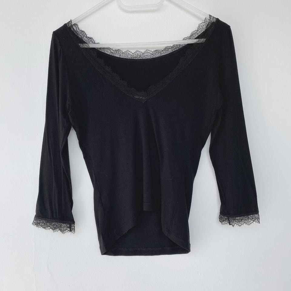 blumarine jeans vintage 3/4 sleeve top