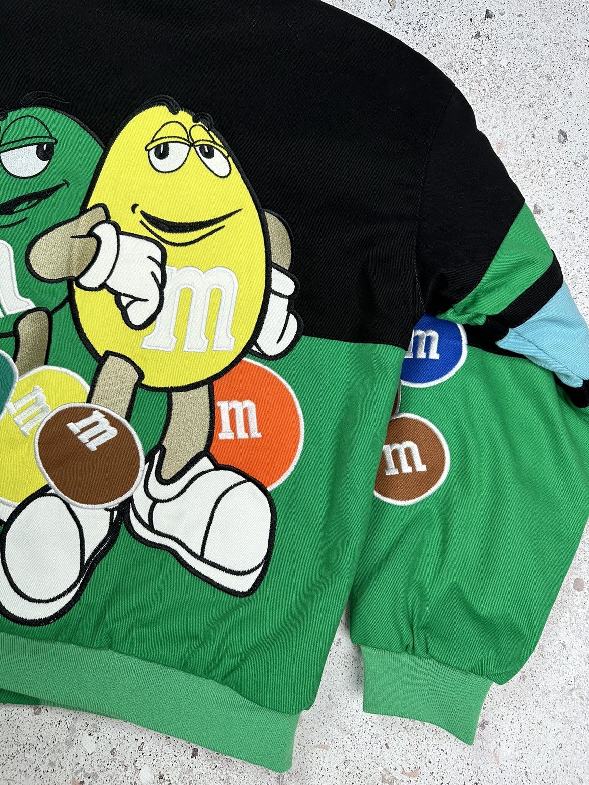 NASCAR × Vintage M&ms Nascar Formula uno F1 racing jacket moto Men XL green Size US XL / EU 56 / 4 - 10 Thumbnail