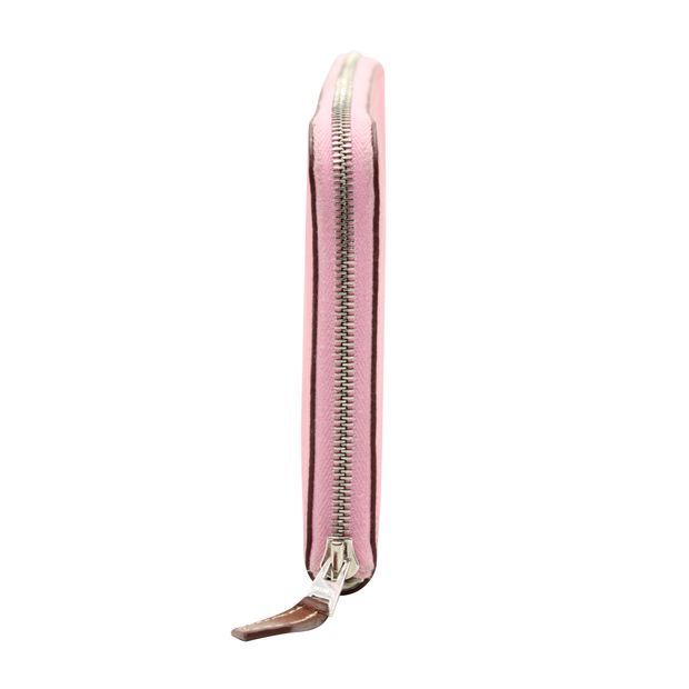 image of Hermes Pink Silk'in Classique Long Wallet, Women's