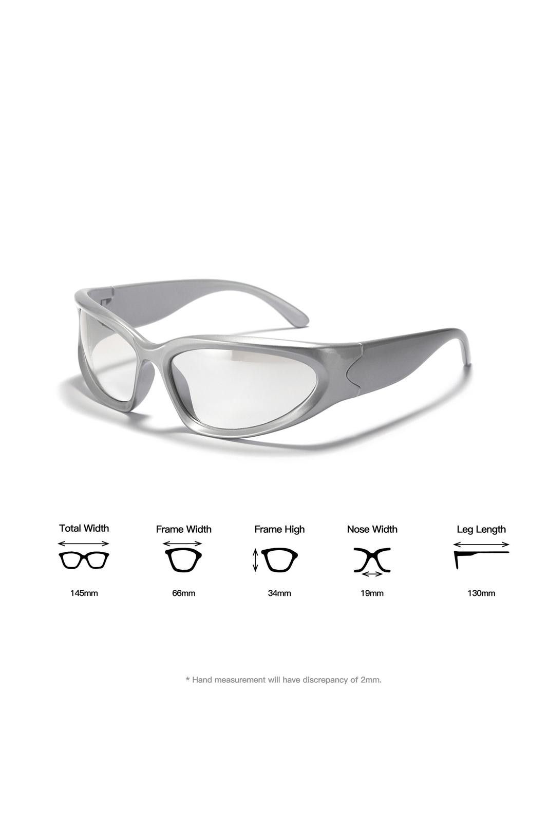Japanese Brand Vtg Vintage Y2k Futuristic Sliver Sunglasses Unisex OS Size ONE SIZE - 8 Thumbnail