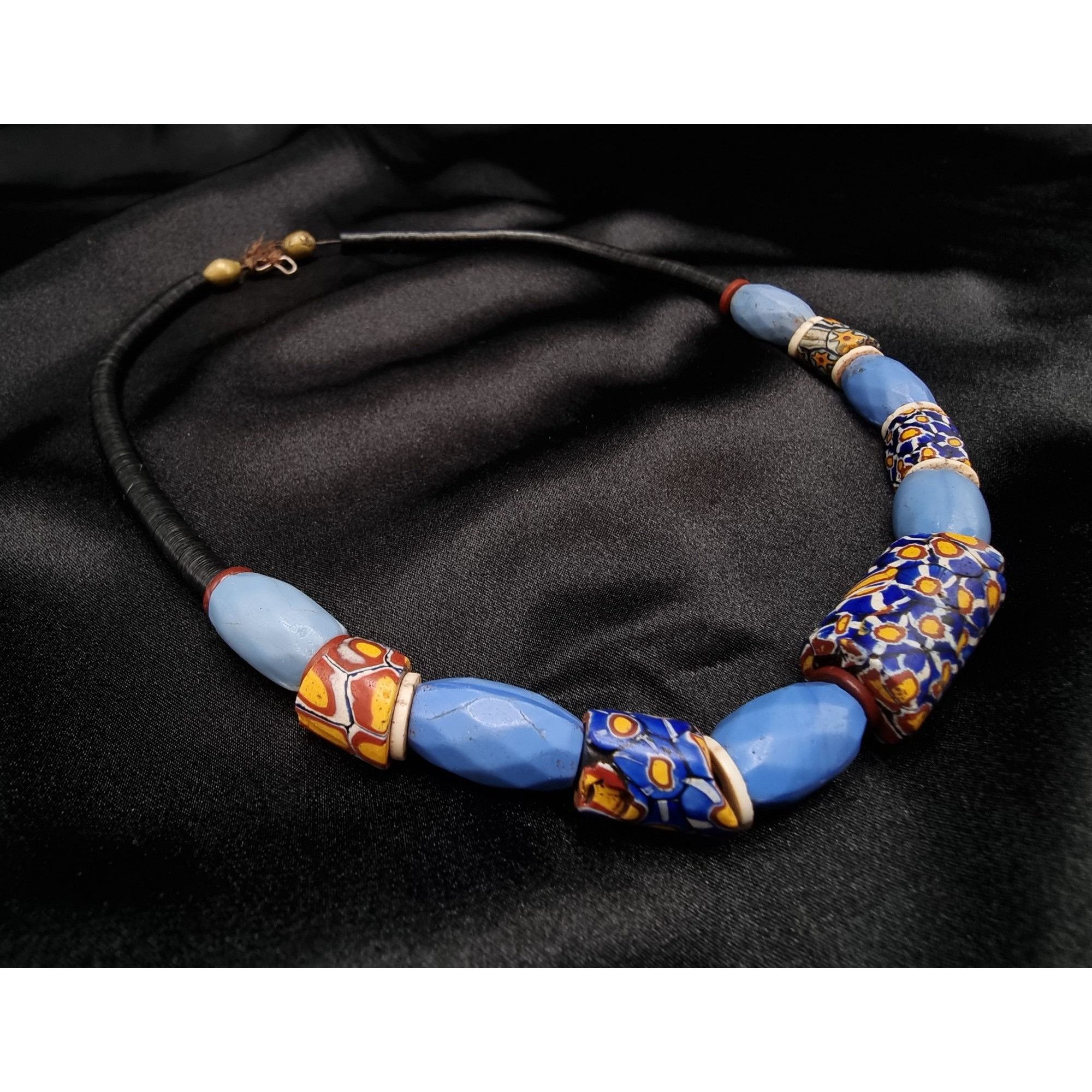 Vintage Antique Venetian Millefiori African Trade Bead Necklace With Size ONE SIZE - 3 Thumbnail