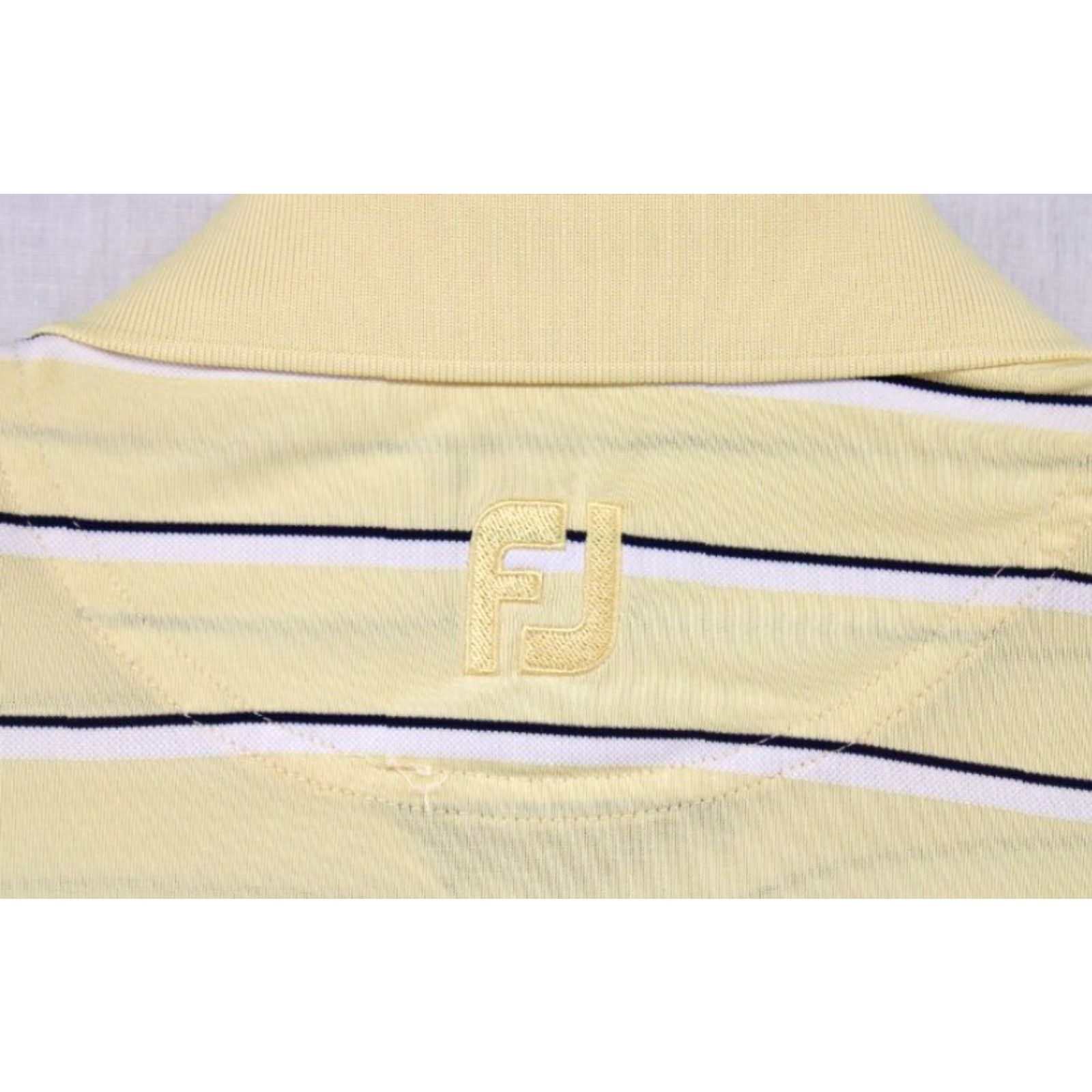 Footjoy FootJoy Polo Shirt Men’s Large Yellow Black Stripe Performance Golf Preppy Shirt Size US L / EU 52-54 / 3 - 4 Thumbnail