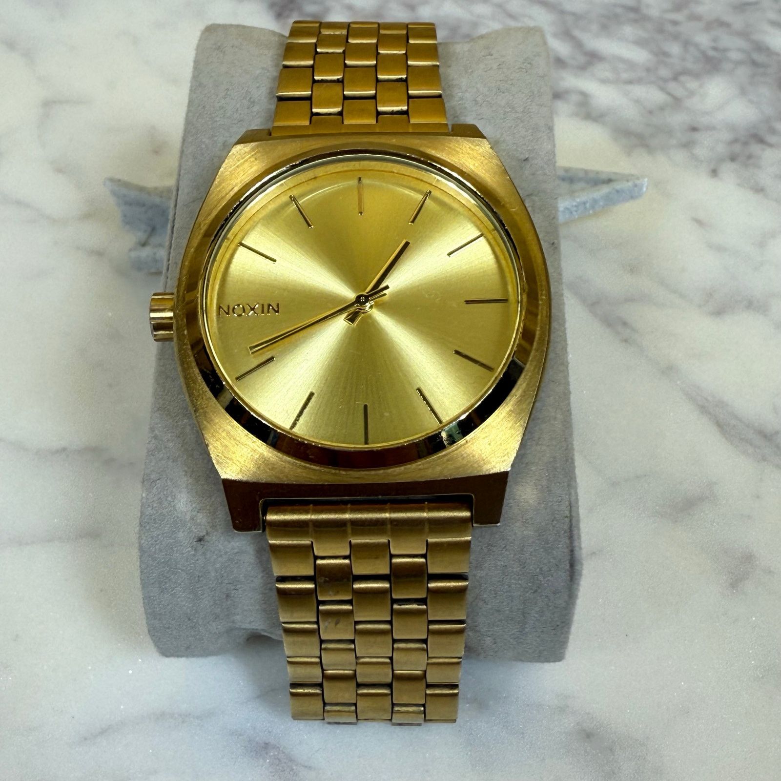 Nixon Nixon The Time Teller Gold 100M Mens Stainless Steel Watch Size ONE SIZE - 1 Thumbnail
