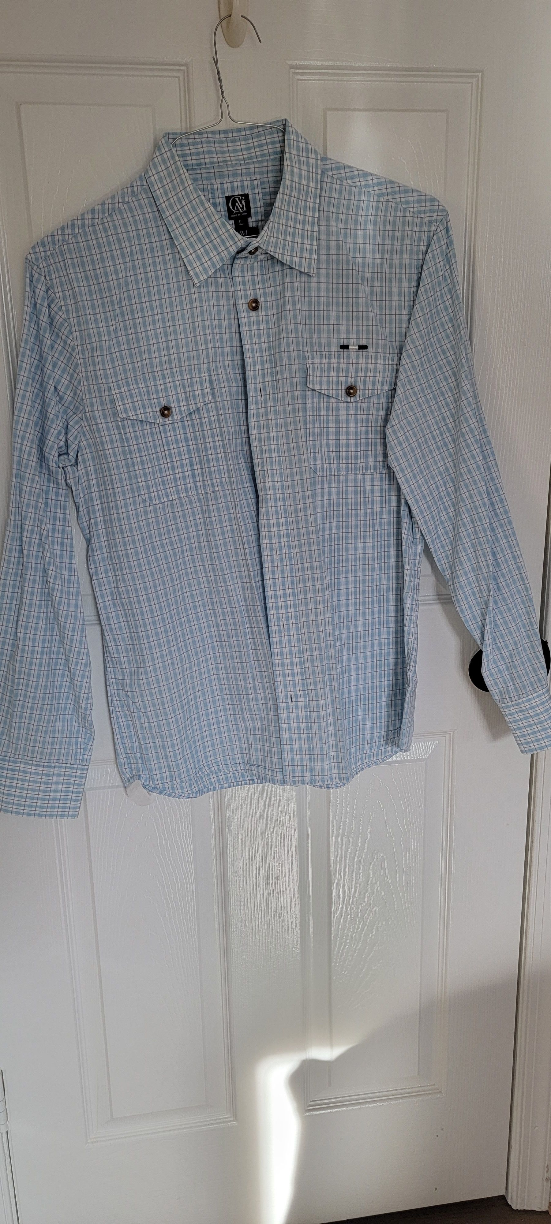 Other Blue plaid shirt Size US L / EU 52-54 / 3 - 1 Thumbnail